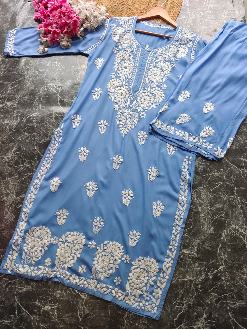 Fine Chikankari Handcrafted Traditional Combo