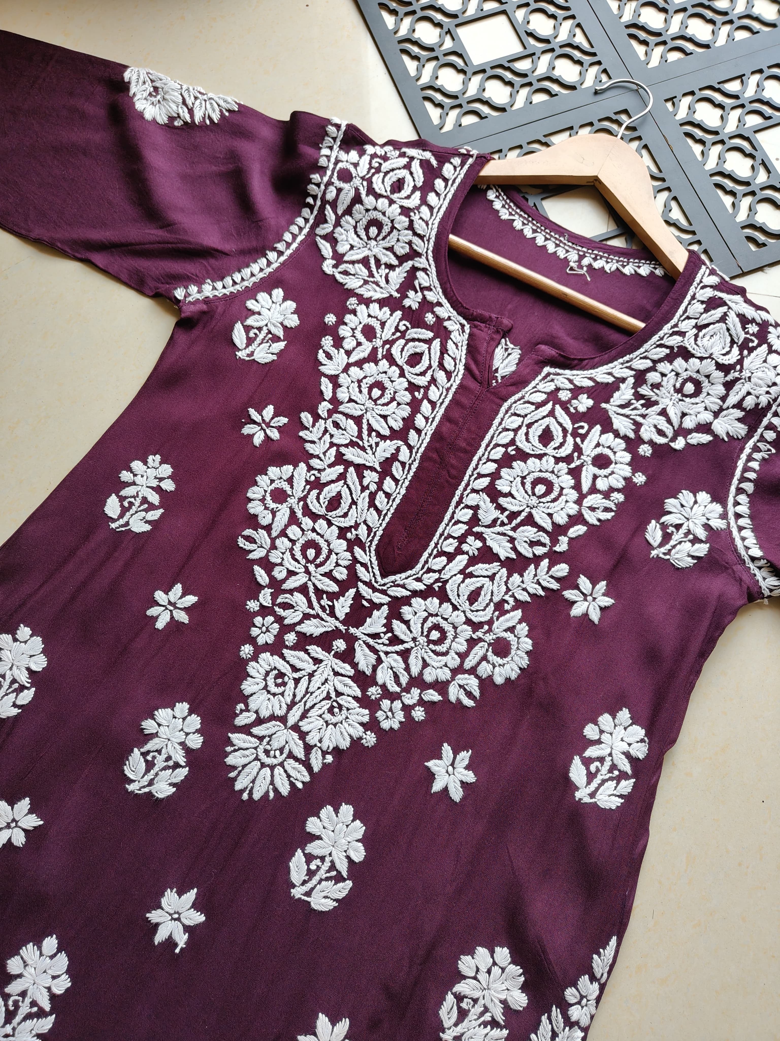 Fancy Rayon Kurta with heavy work