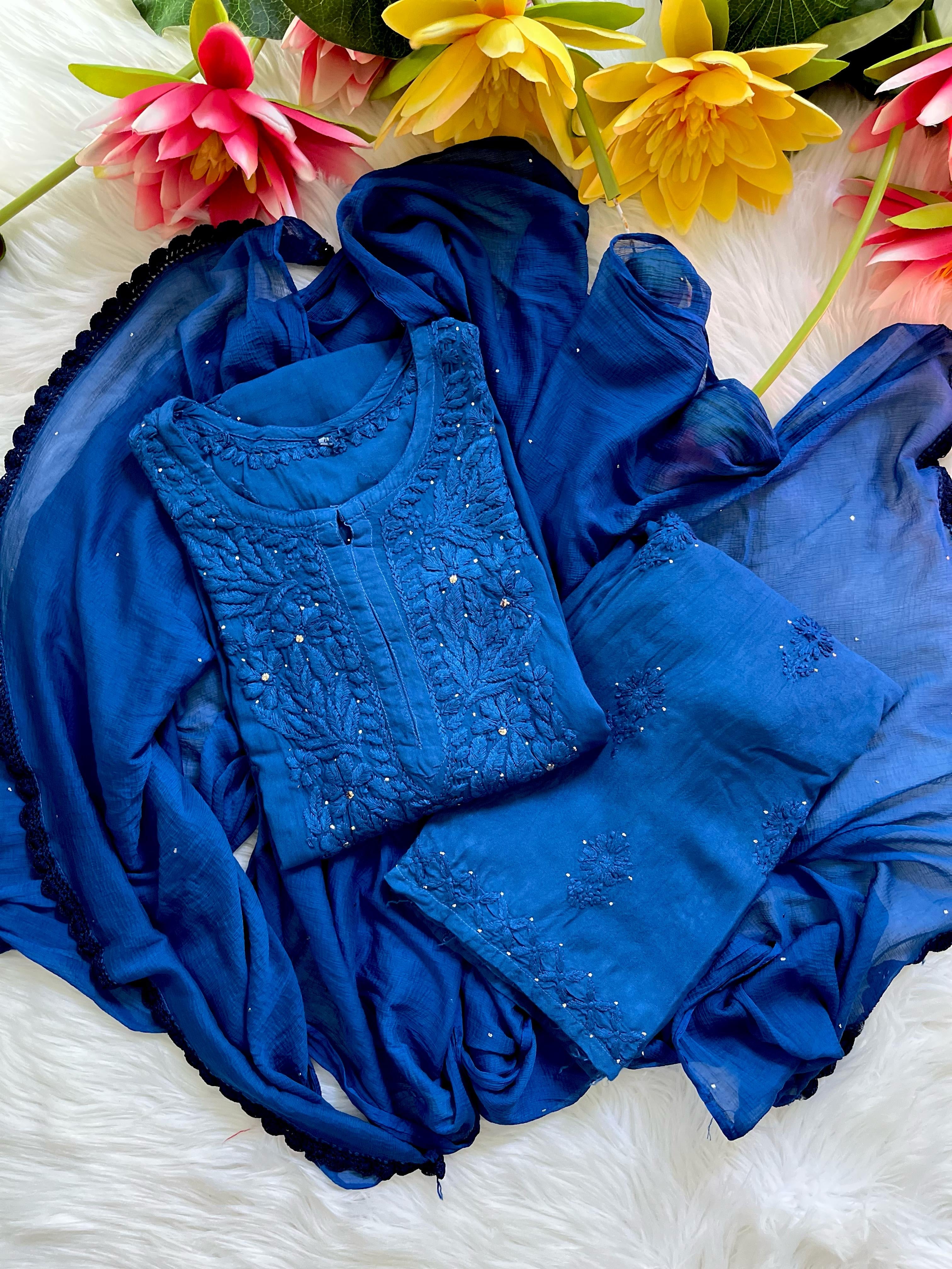 Zoya Handmade with Muqaish Soft 3pc Rayon Set