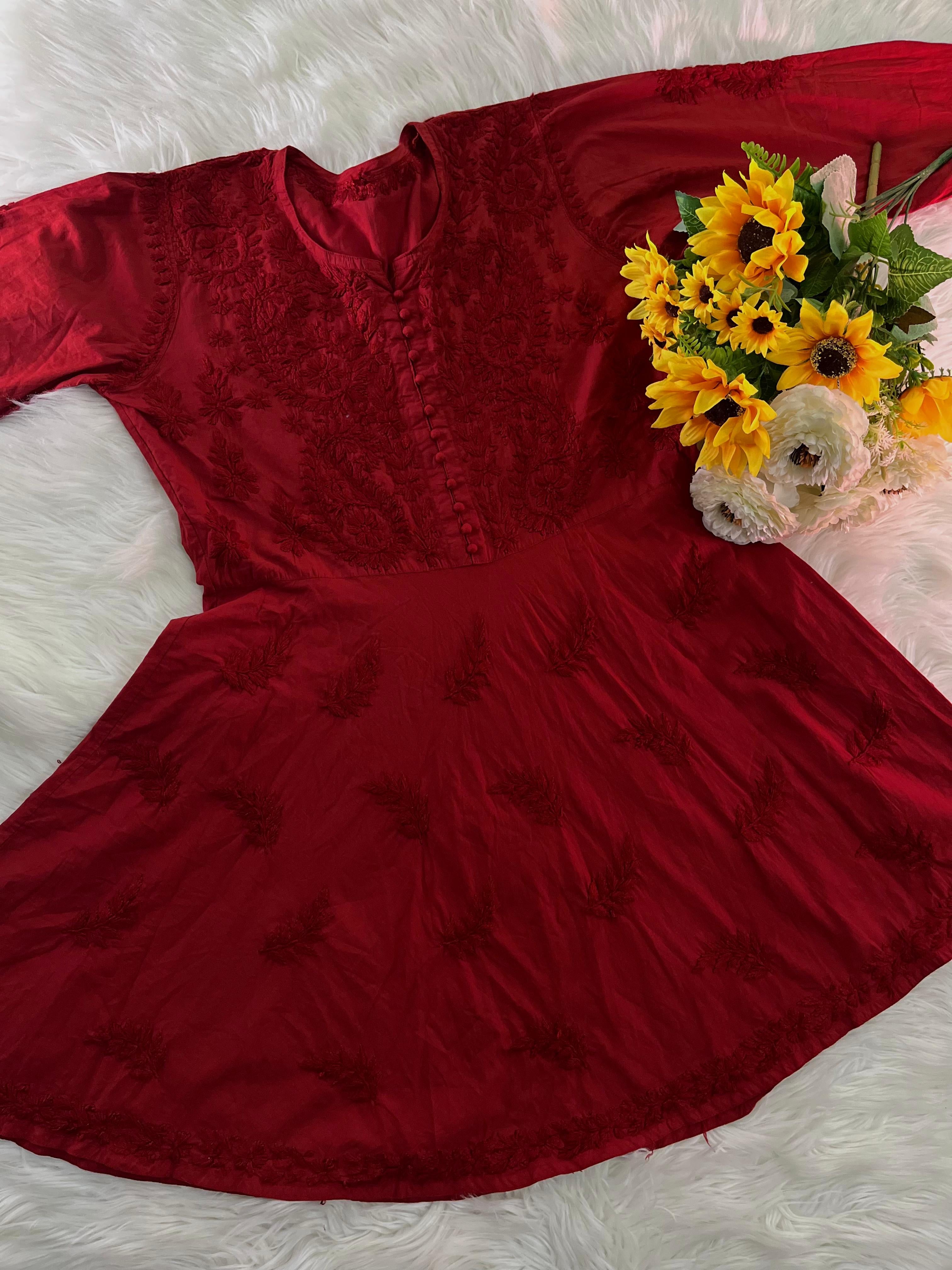 Luxe Wine Gharara 3pc Set