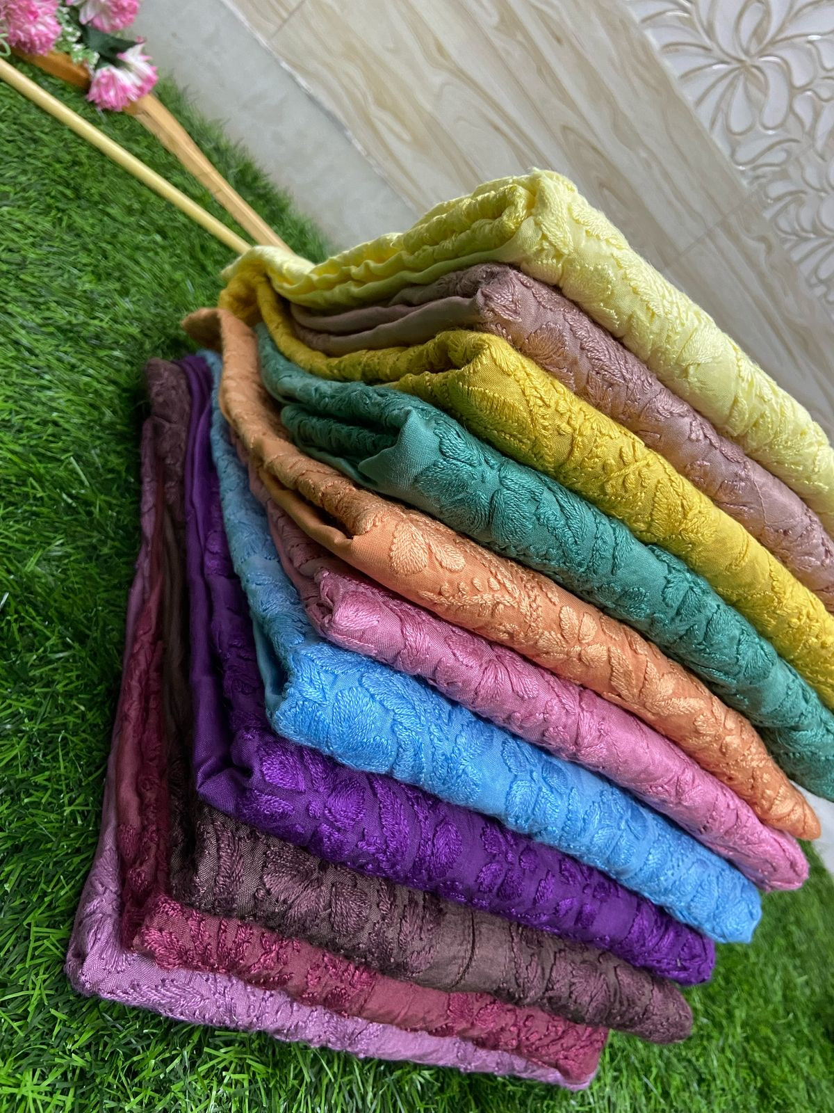 3d Work Heavy Silk Rayon Combo