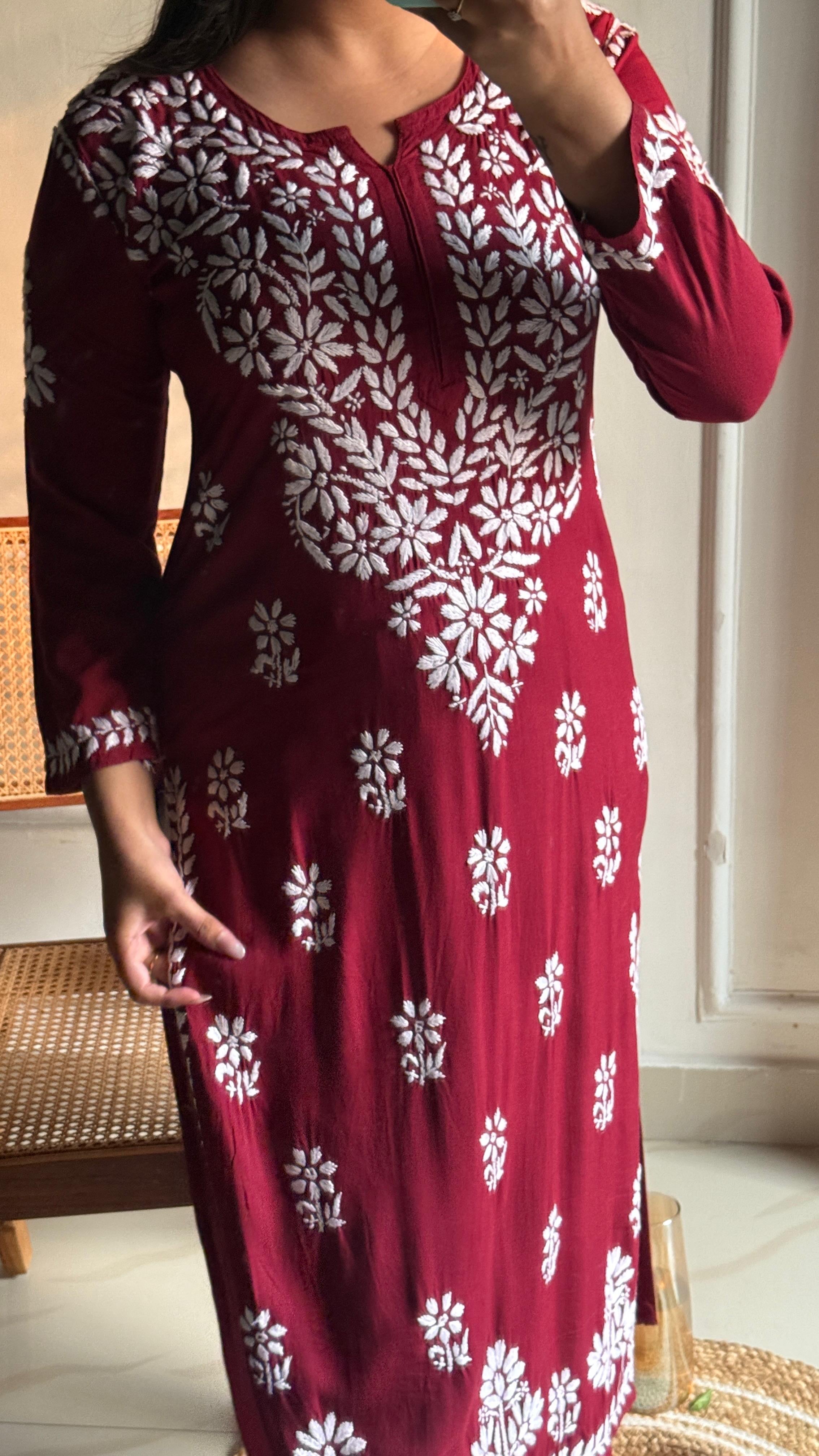 Rayon Fine Intricate Kurta