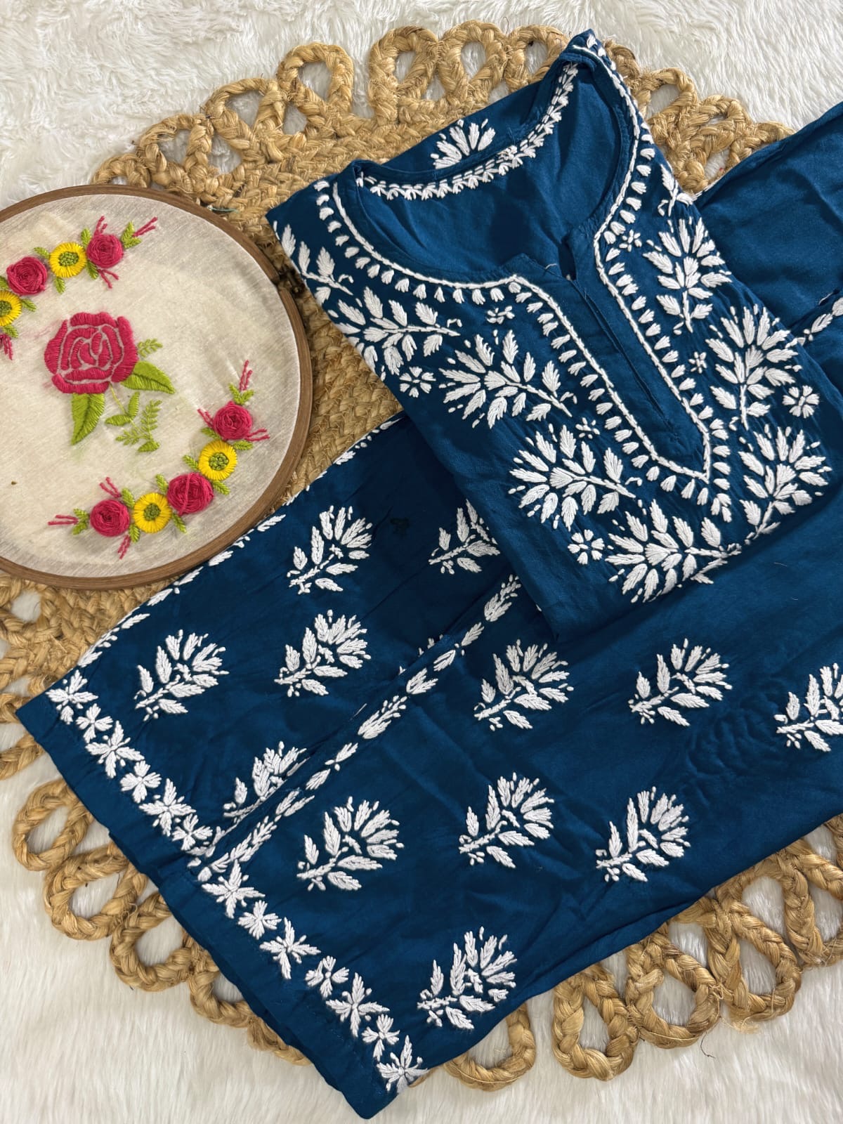 Rayon Short Kurta with pant