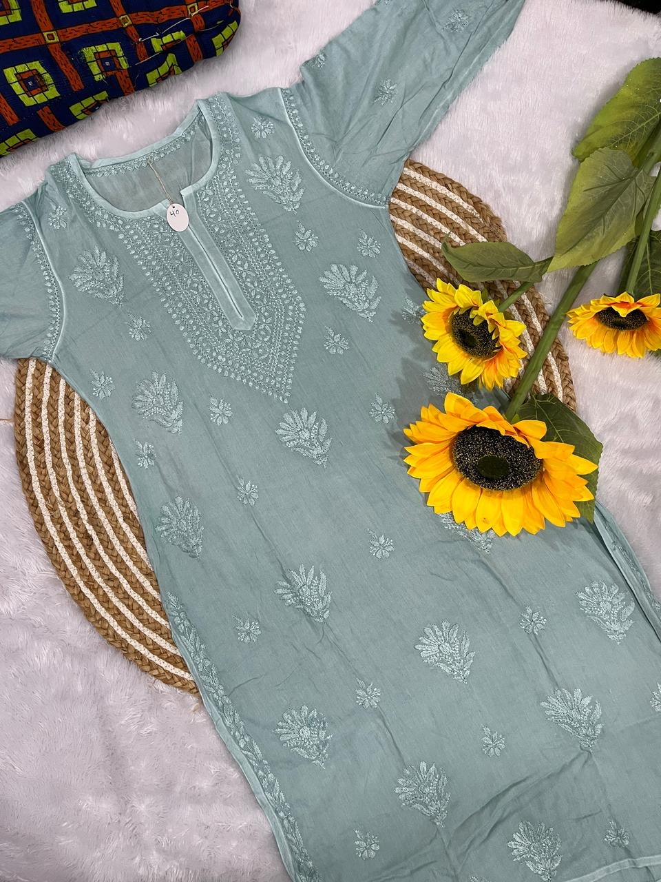 Iddat Rayon Dyeable Soft Pastel Shades Kurta