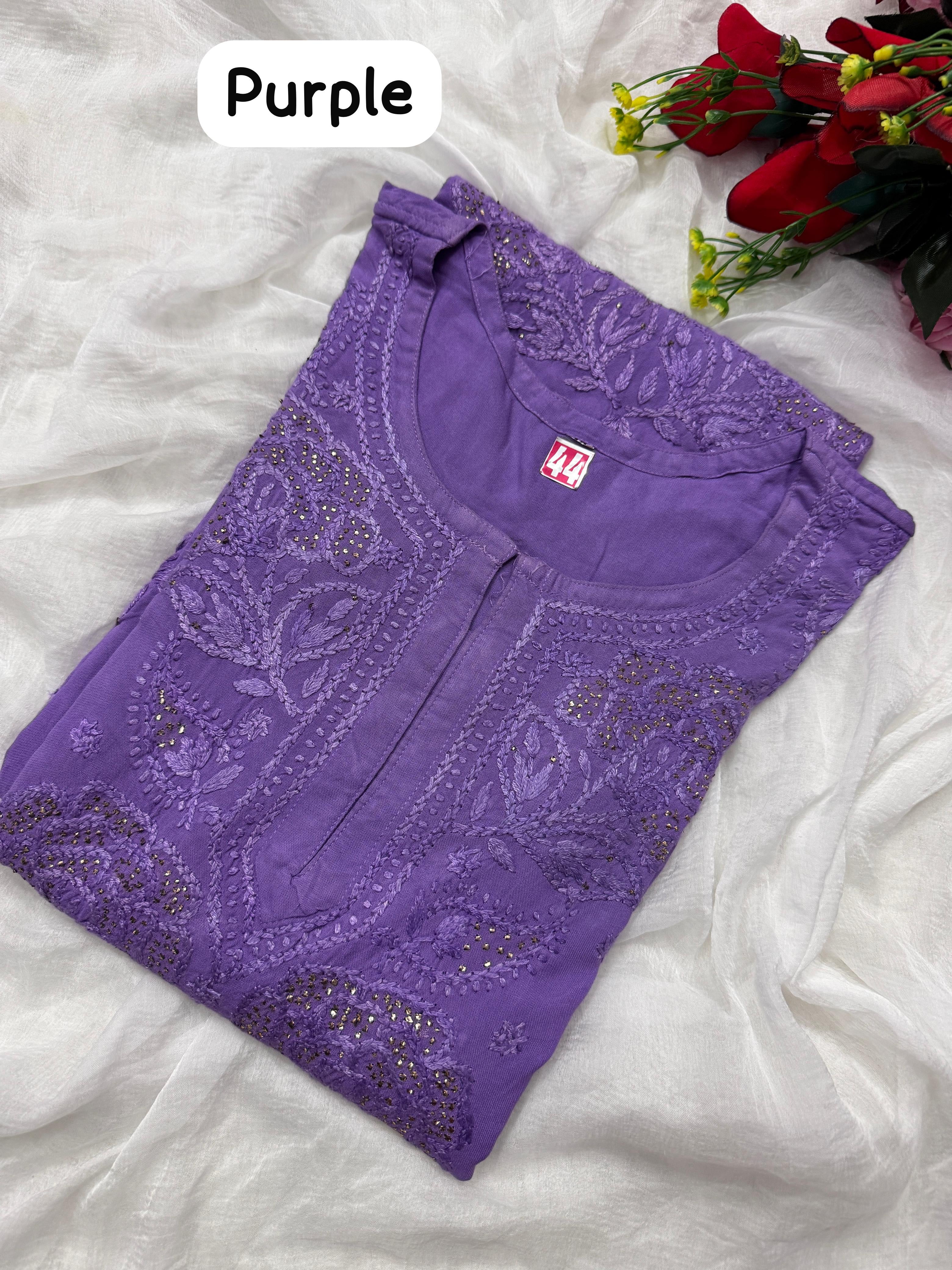 Rose Muqaish designer Kurta