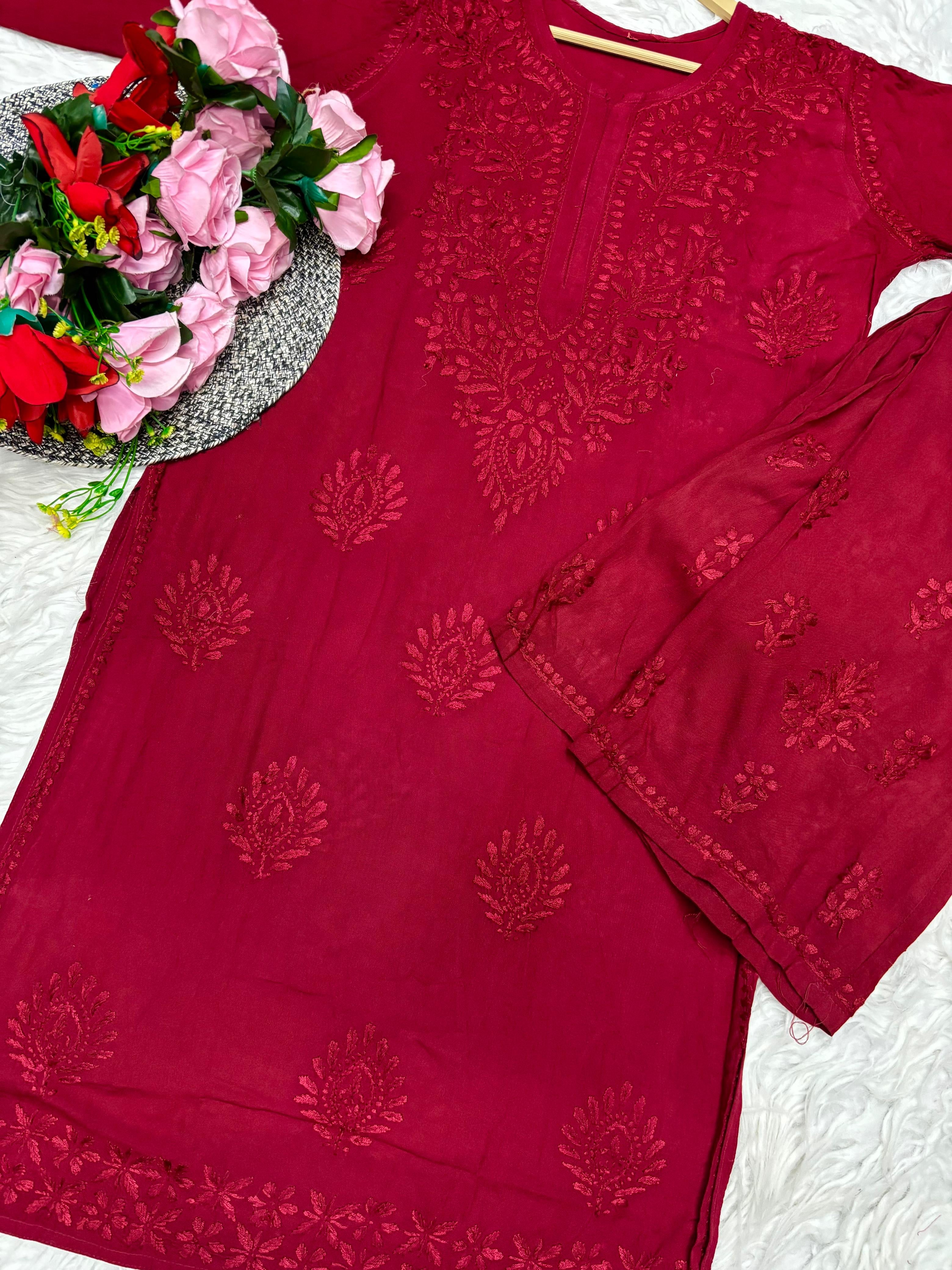 Heavy Daman Handwork Co-ord Set