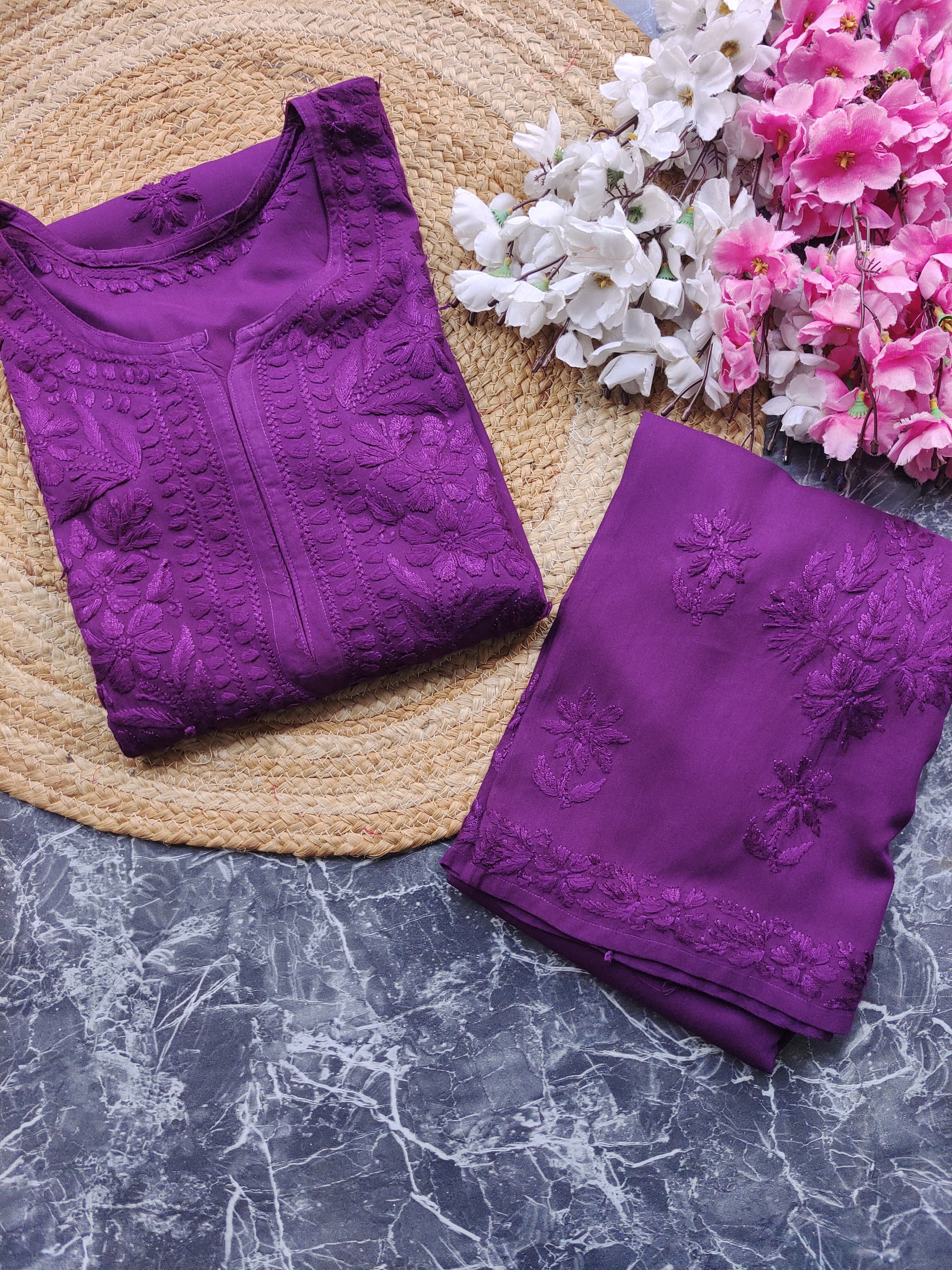 Export Quality Rayon Dyed 3d Embroidery Set