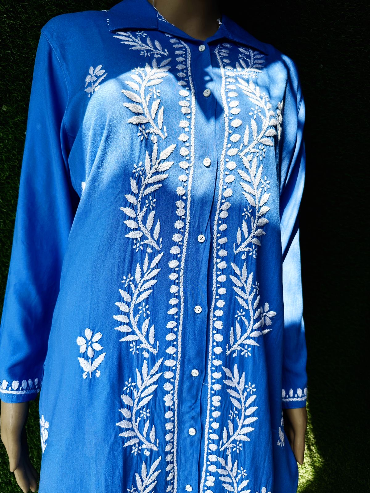 Modal Cotton Fine Embroidery Work Stylish Shirt Pant