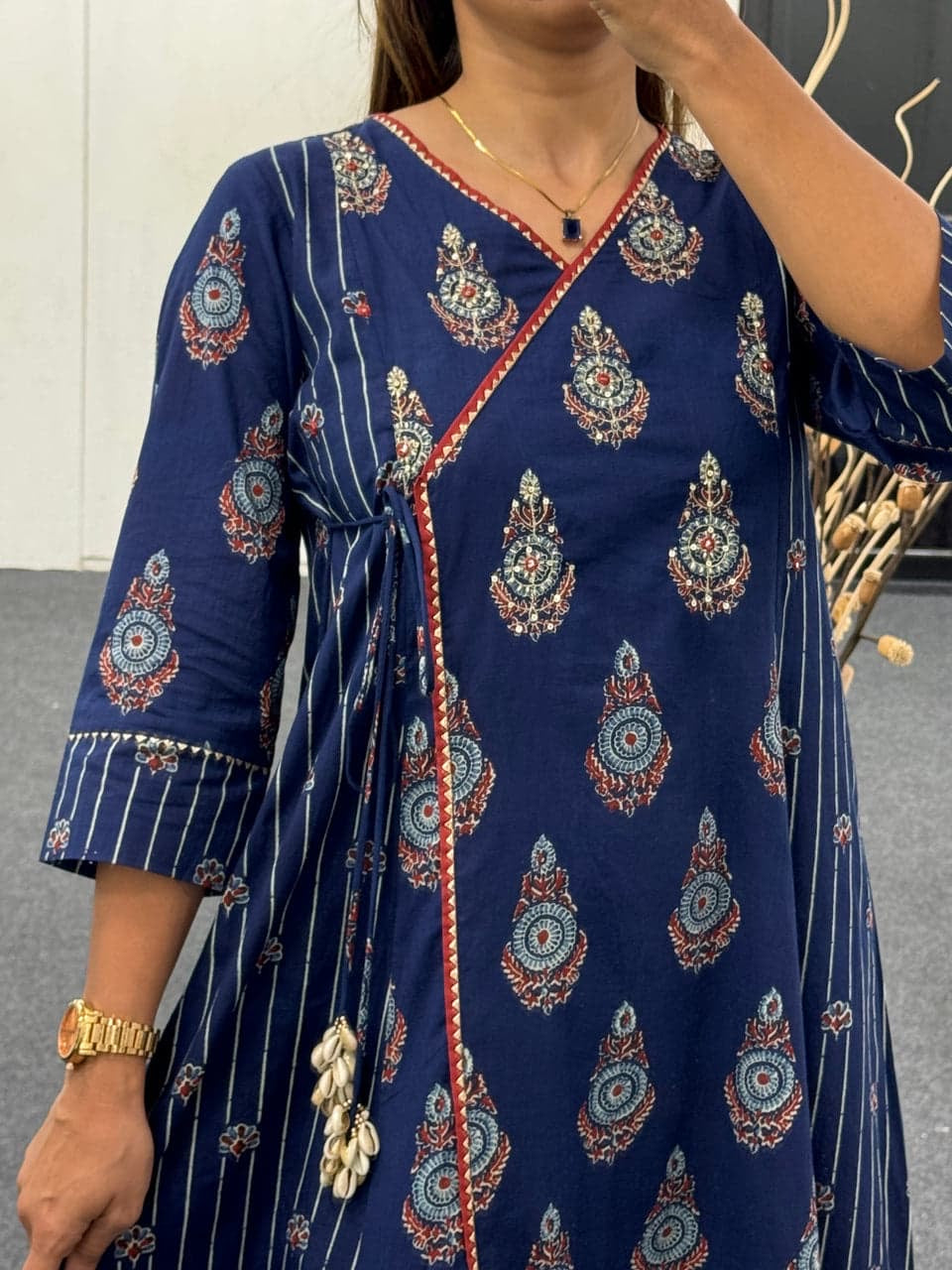 Dupatta Pant Suit Set For Festive