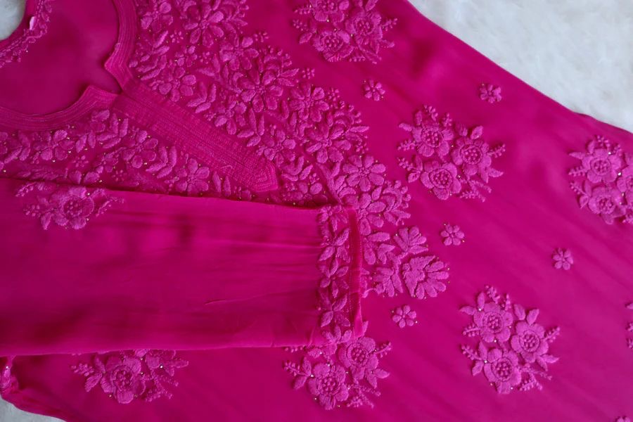 Hoor Muqaish Kurta with Plazzo