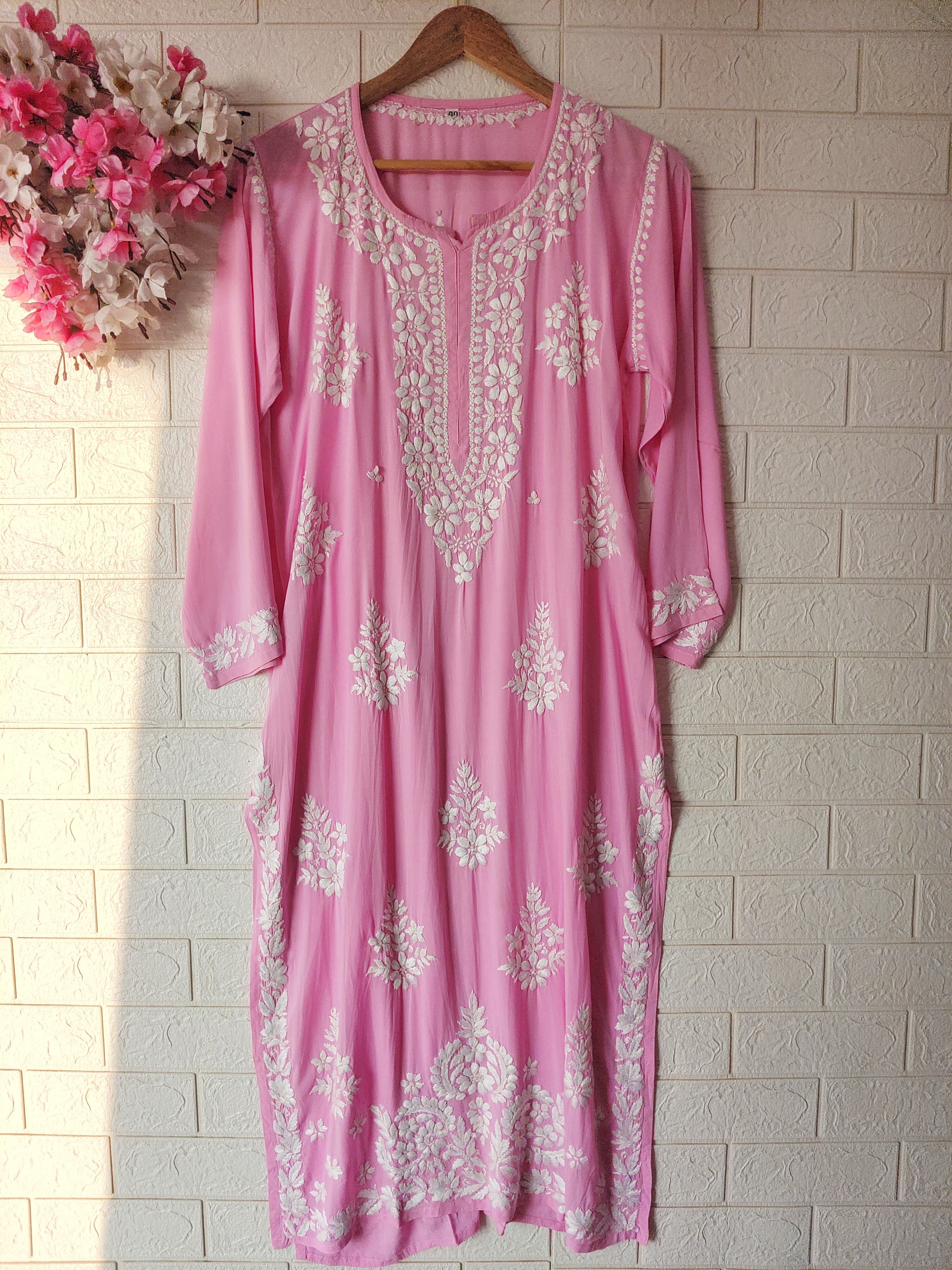 Soft Modal Cotton Heavy Buta handworked kurta