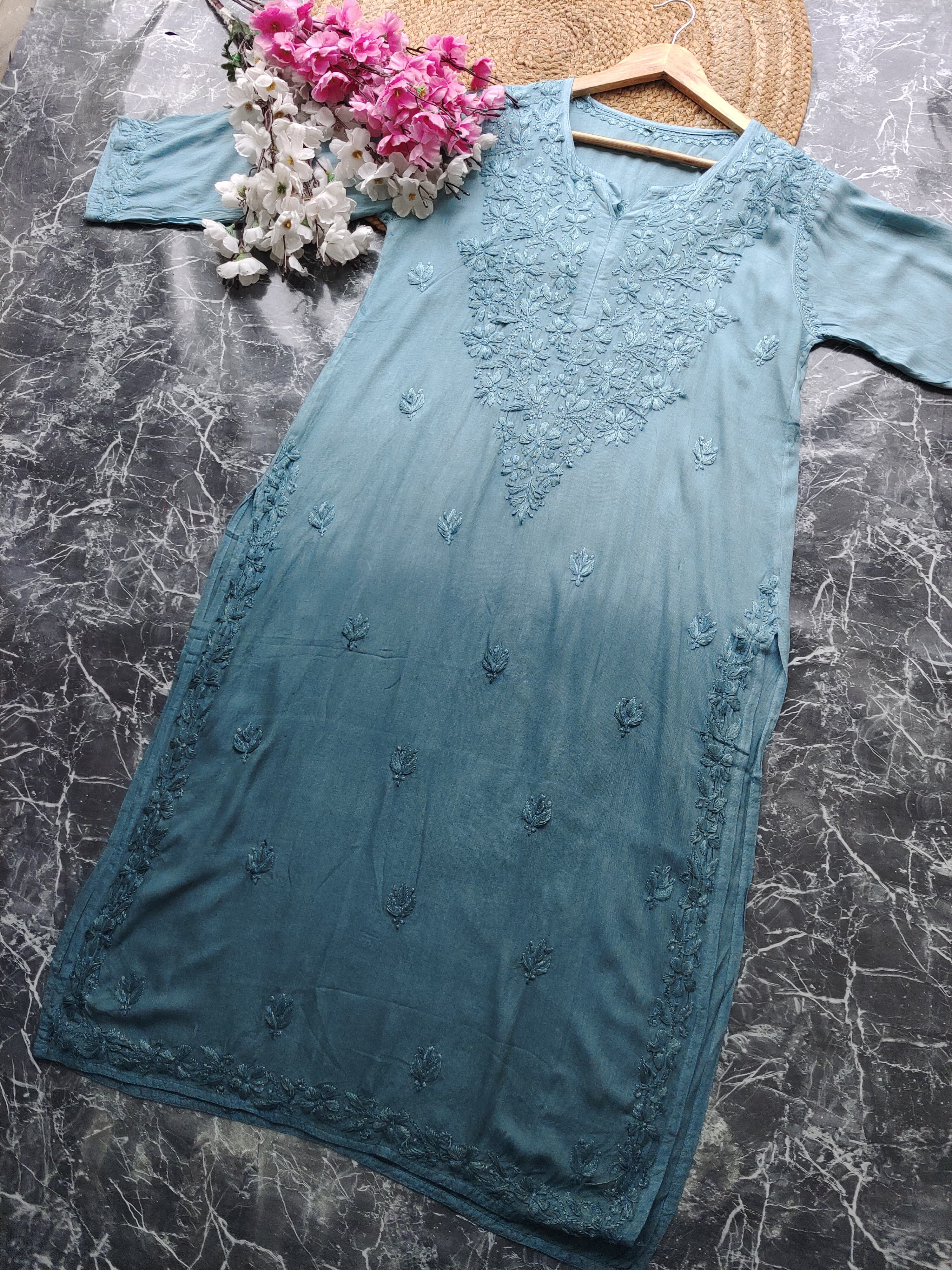 Soft Rayon Long All day wear Kurtis