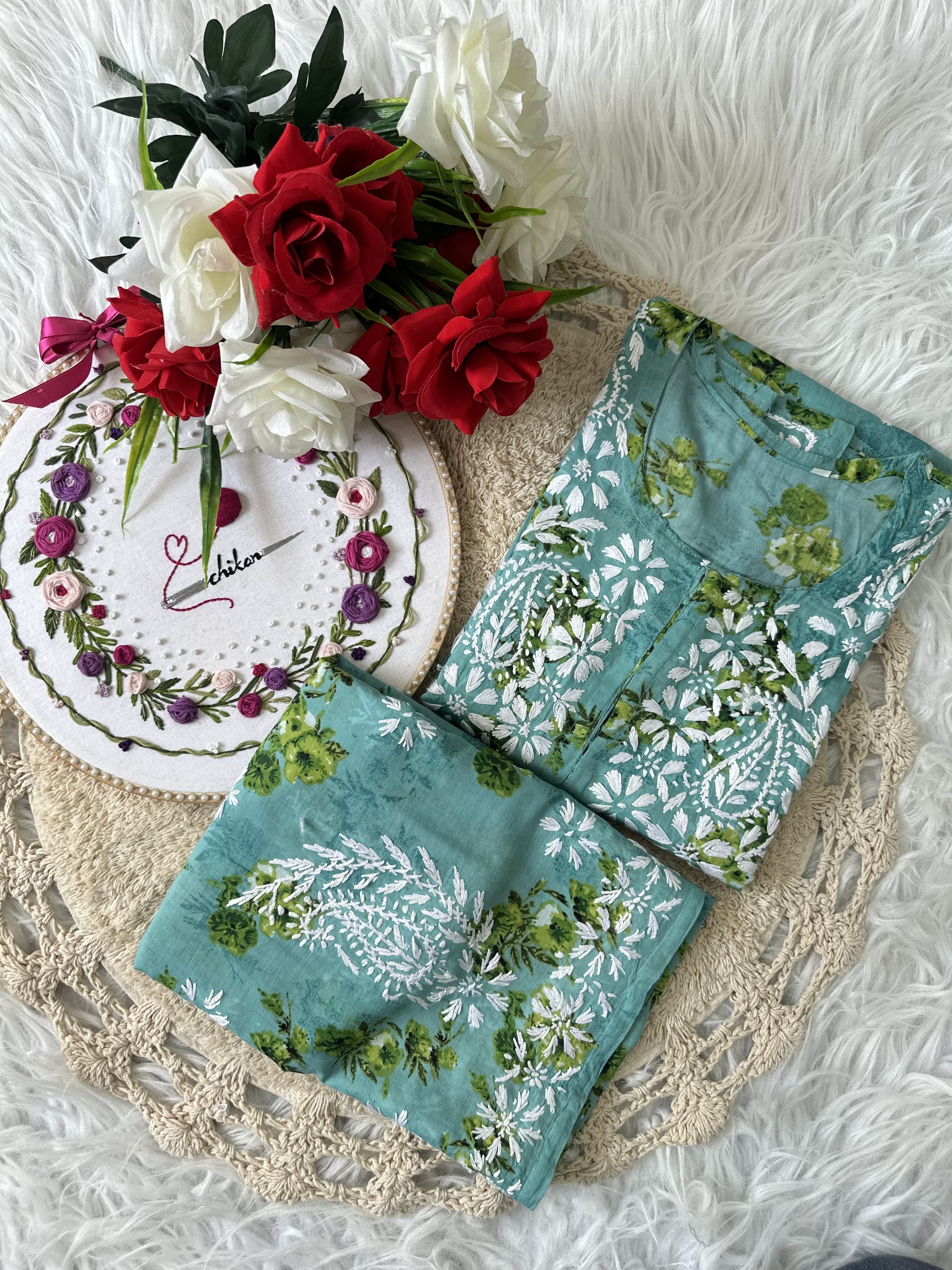 Mul  Plazzo Set flower Combo