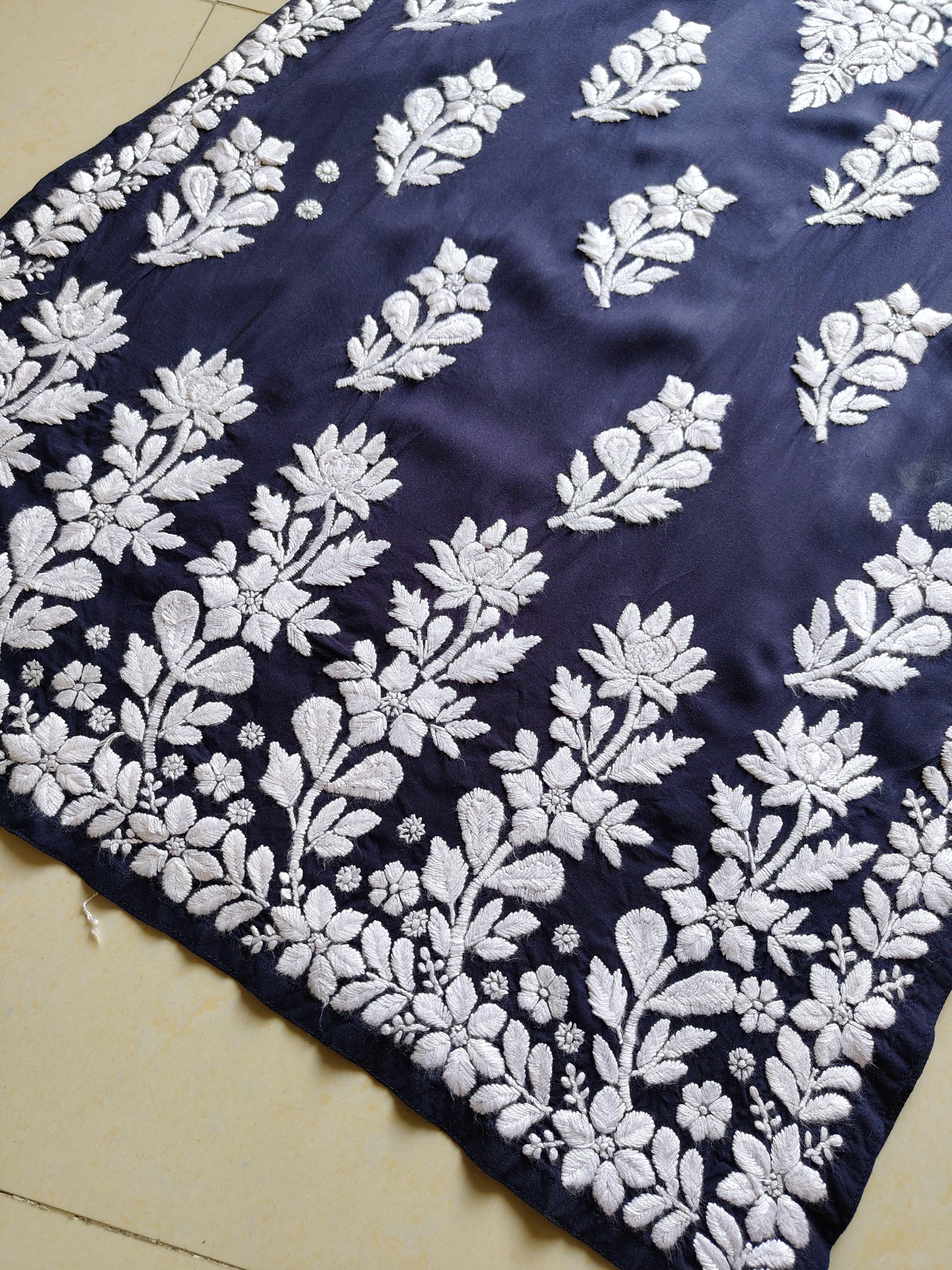 3D heavy Work Modal pure Cotton kurta