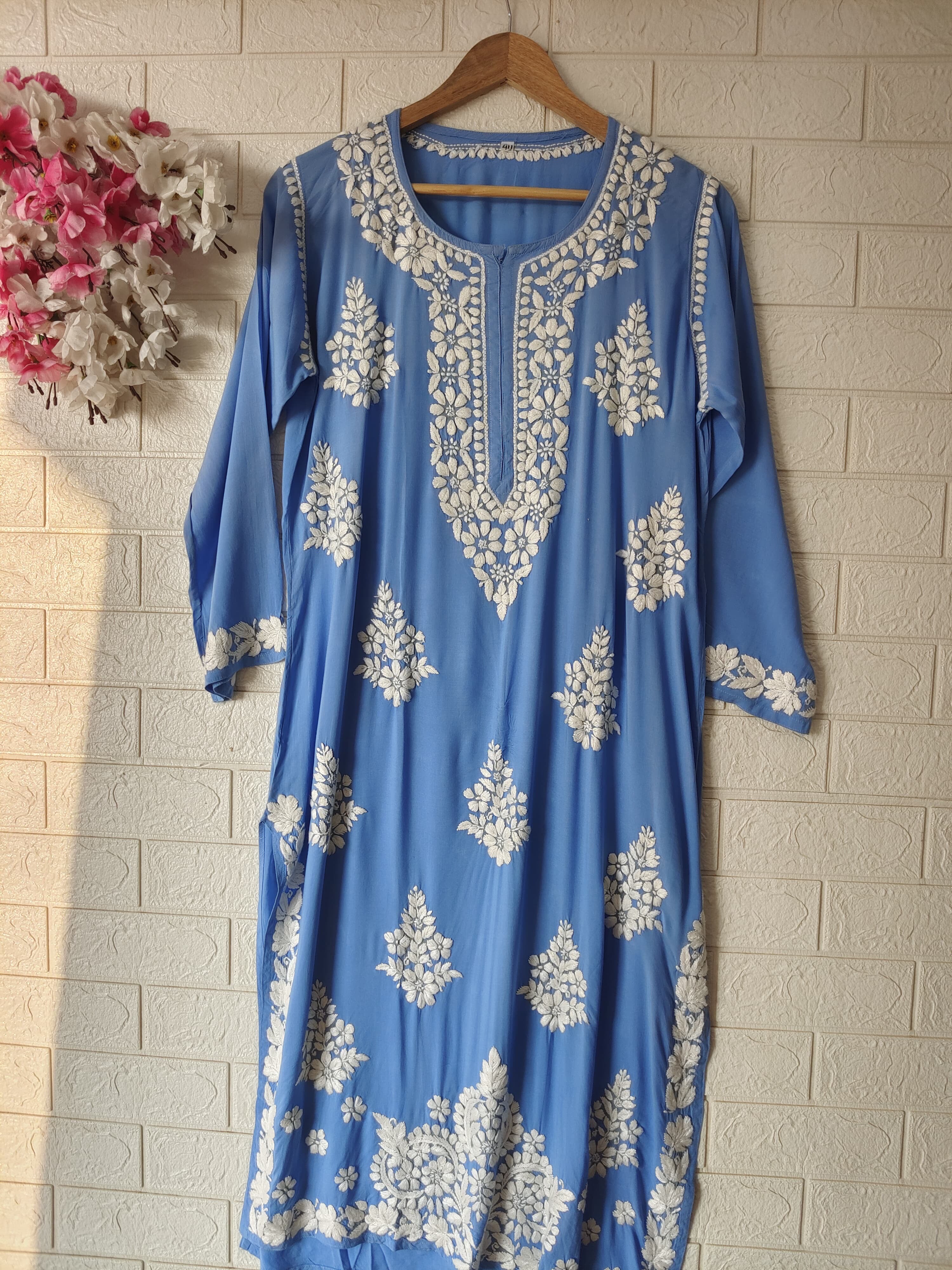 Soft Modal Cotton Heavy Buta handworked kurta