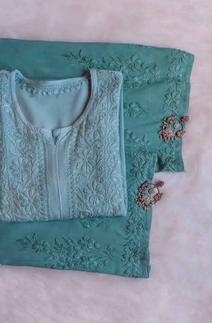 Zoya Soft Ombre 2pc kurta plazo set