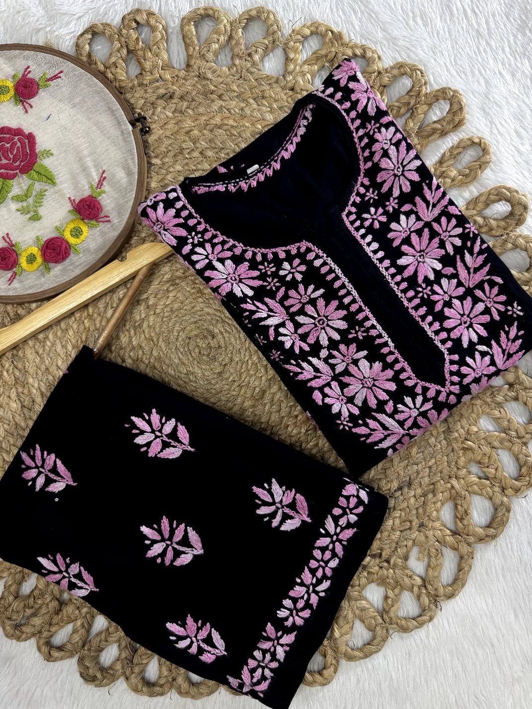 Rayon Dual thread Chikankari Co-ord