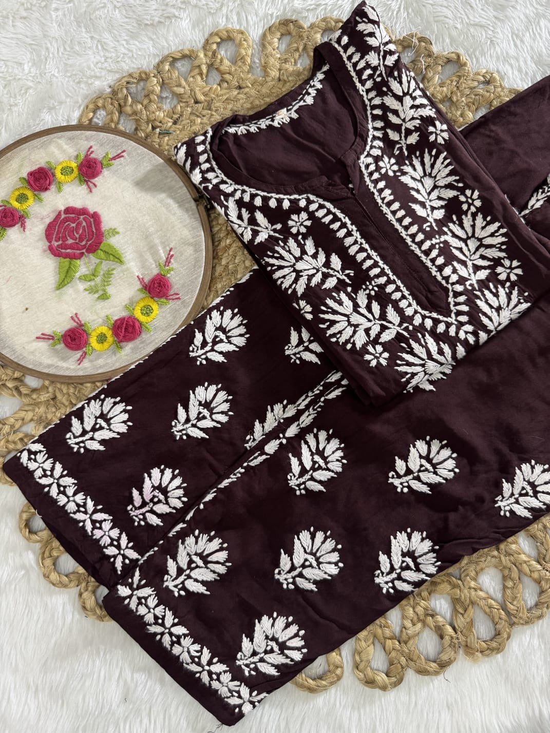 Rayon Short Kurta with pant