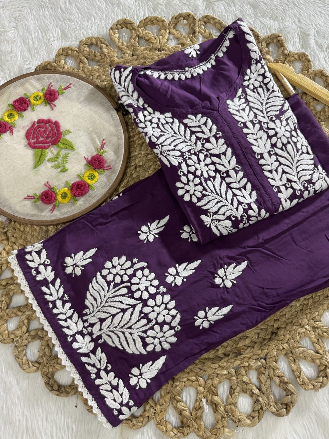 Qureshiya Less Crafted Modal Pure Cotton Set