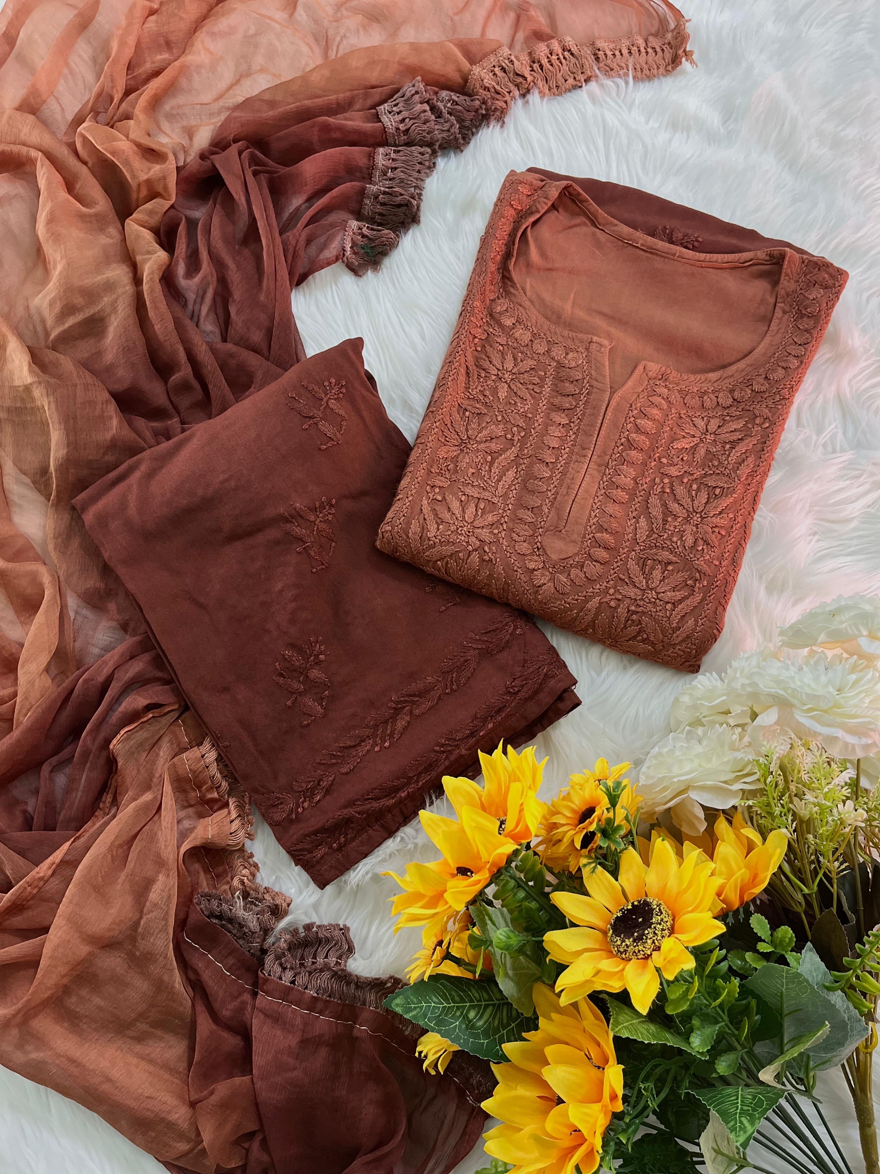 Rangrez 3pc Ombre Soft Crafted Designer Set