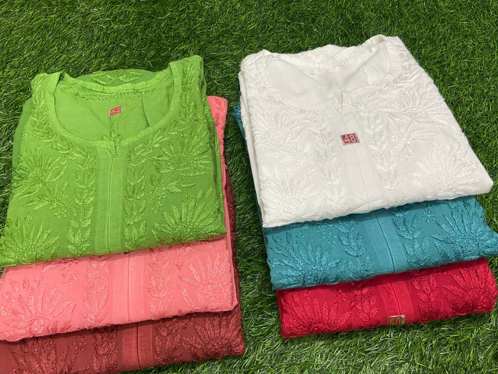 Plus Size Heavy work Soft Silky Rayon kurta