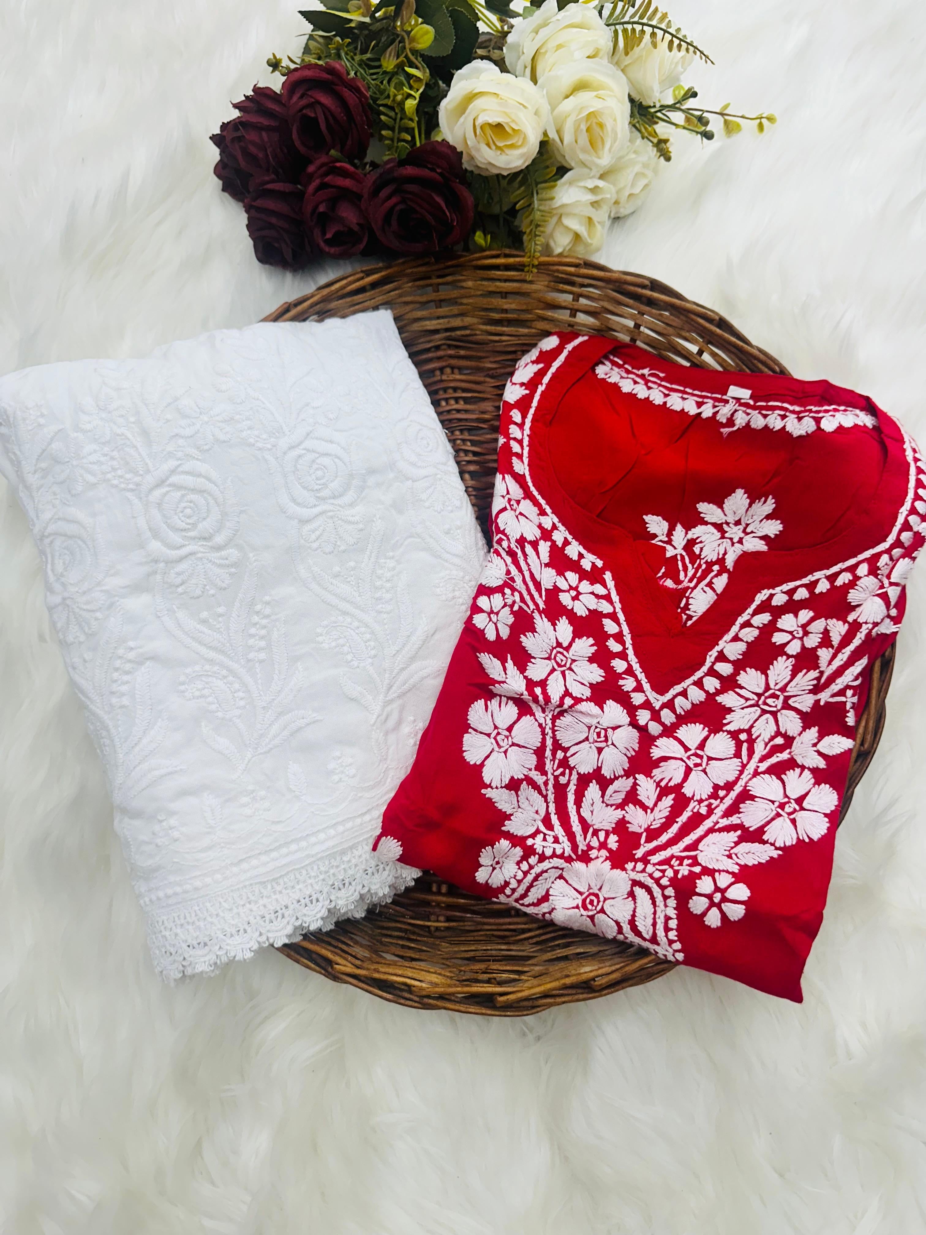 Soft Modal Hand embroidered Short Top