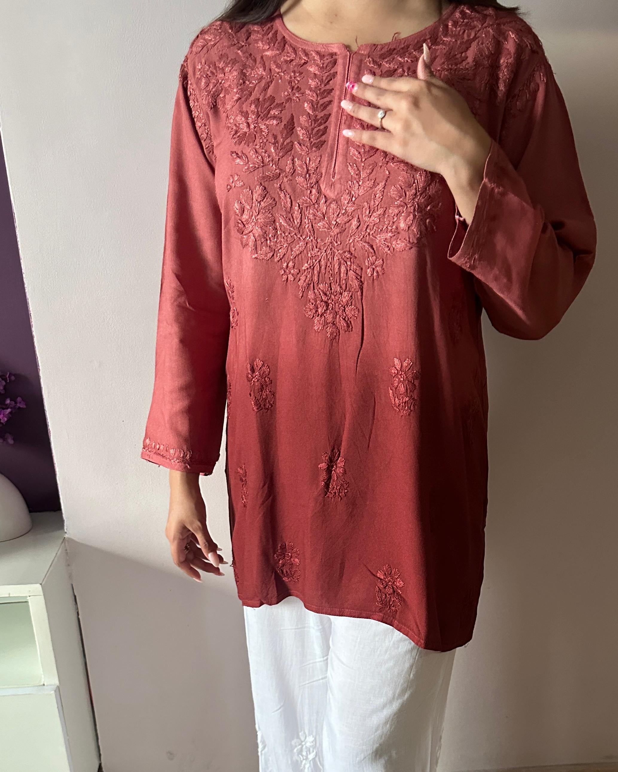 Light weight Ombre Dyed Rayon Short Tops