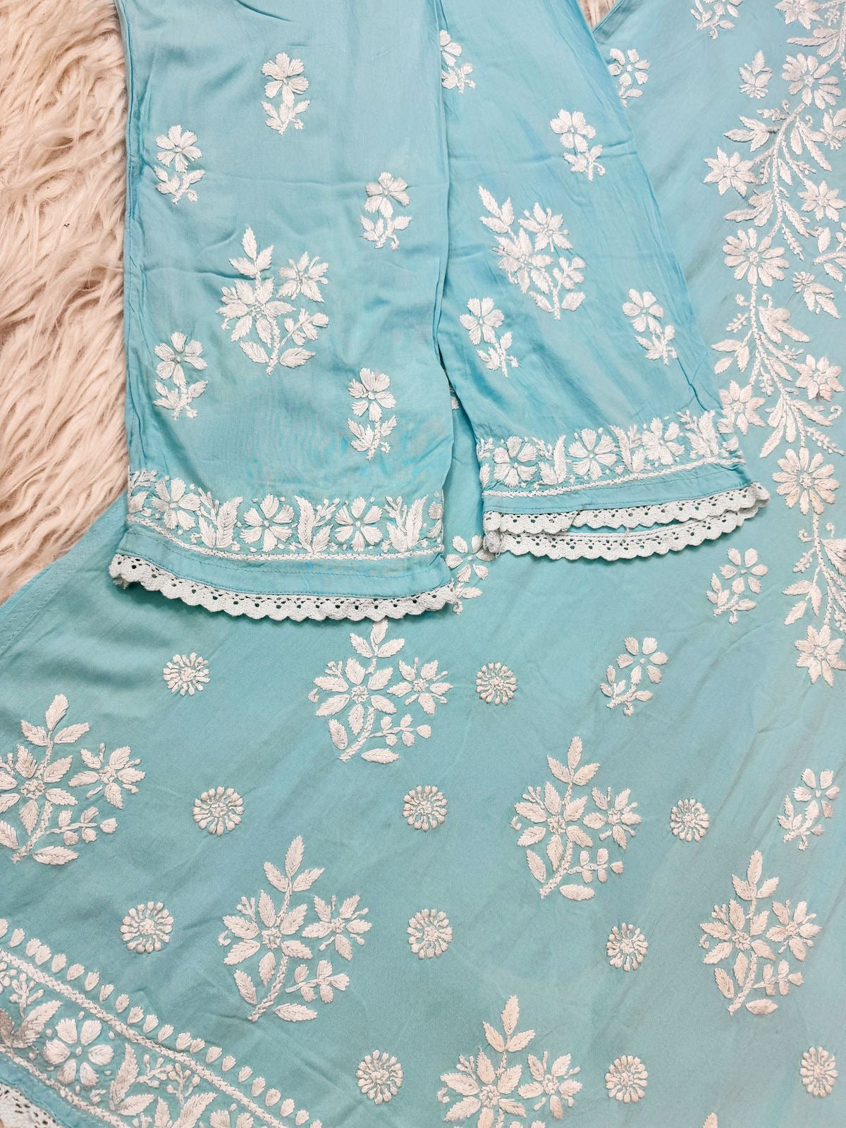 Handwork Heavy Modal Plazzo Combo