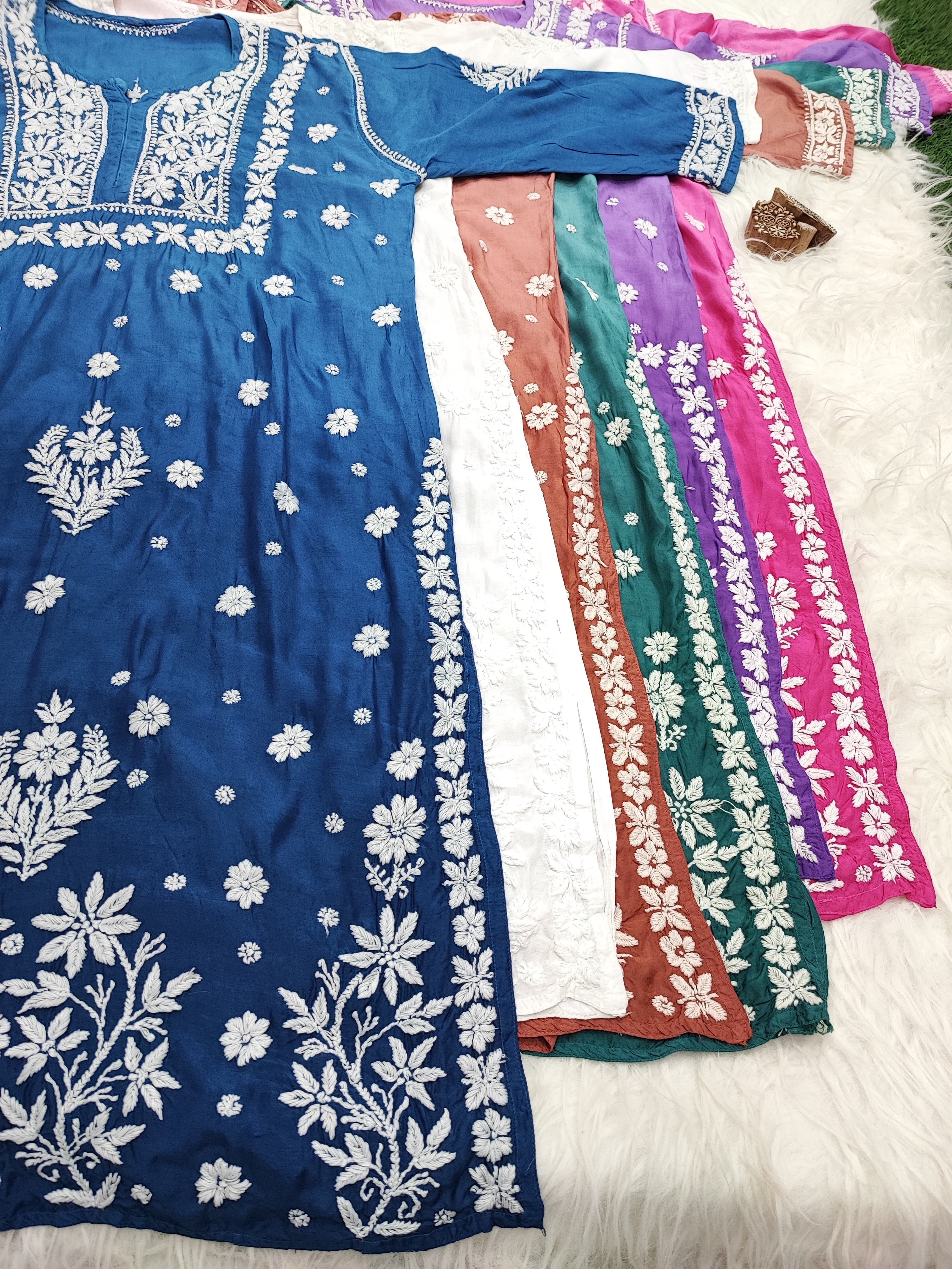 Soft Maslin Trendy Handcrafted kurta