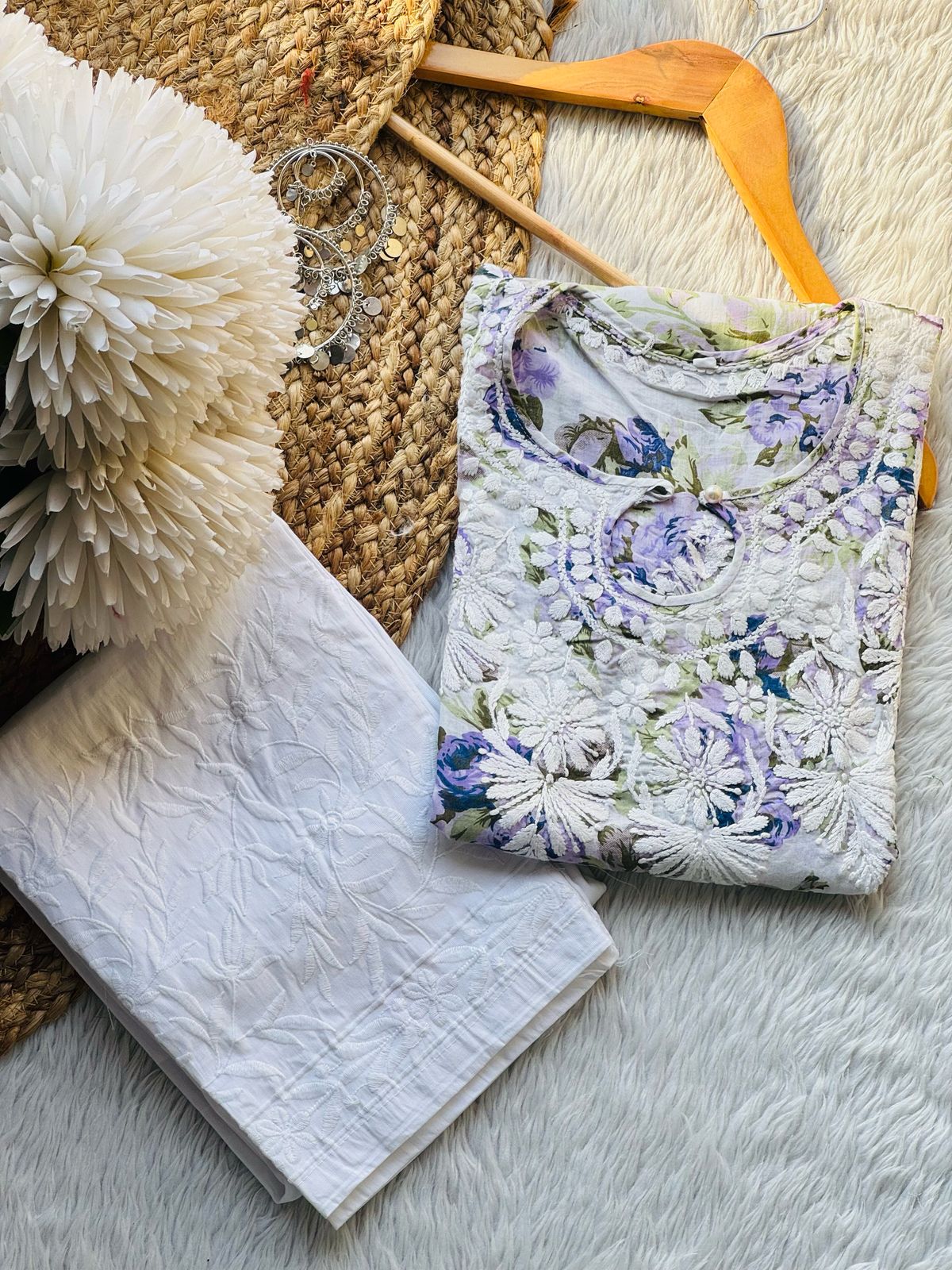 Mul printed Designer Gala buti