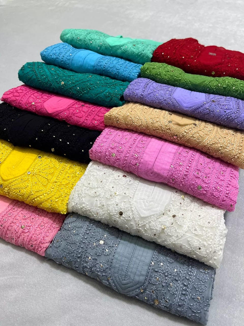 Resham muqiaish work jaal heavy kurta