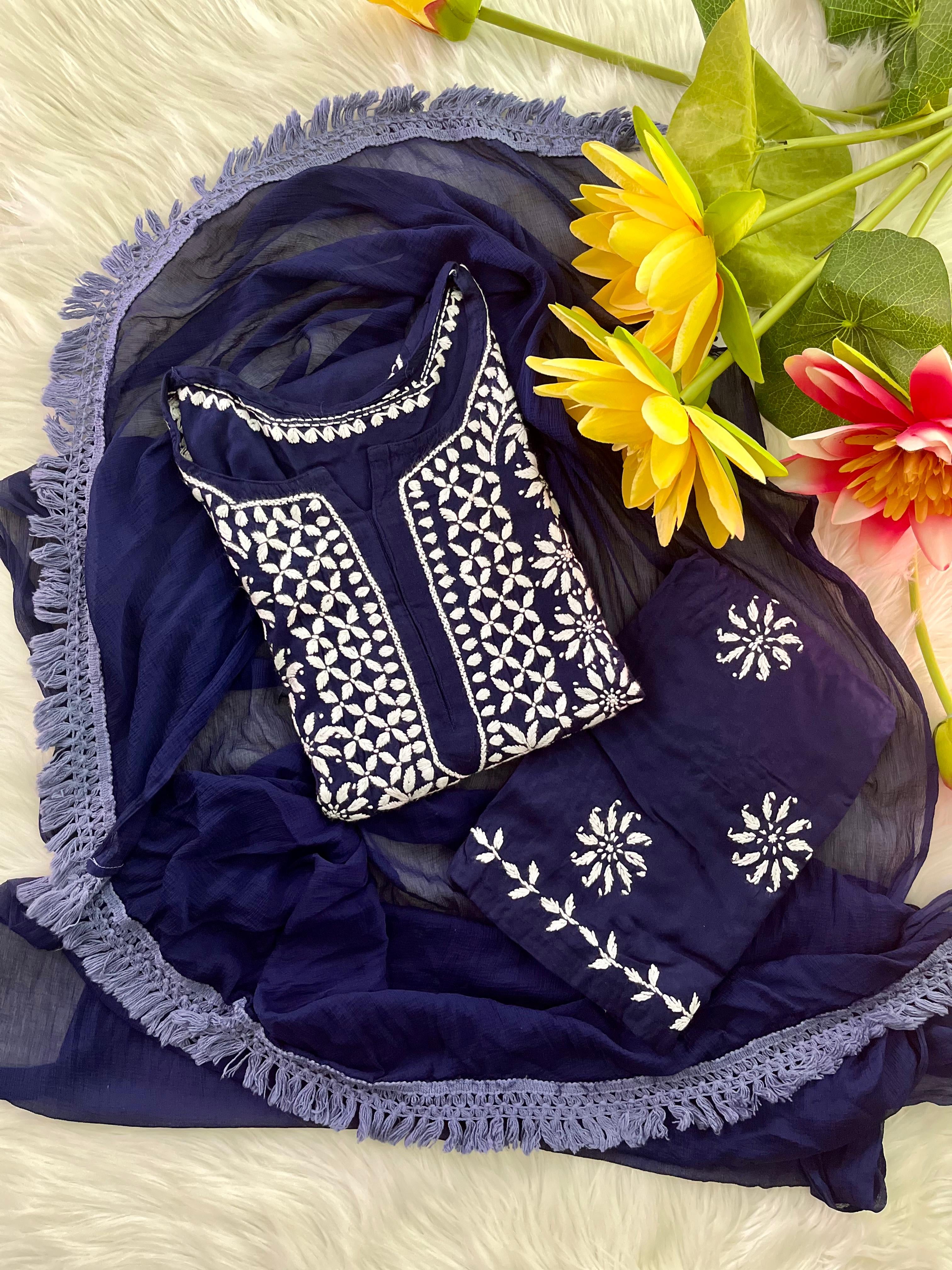 Anaya Rayon 3pc Embroidery Set