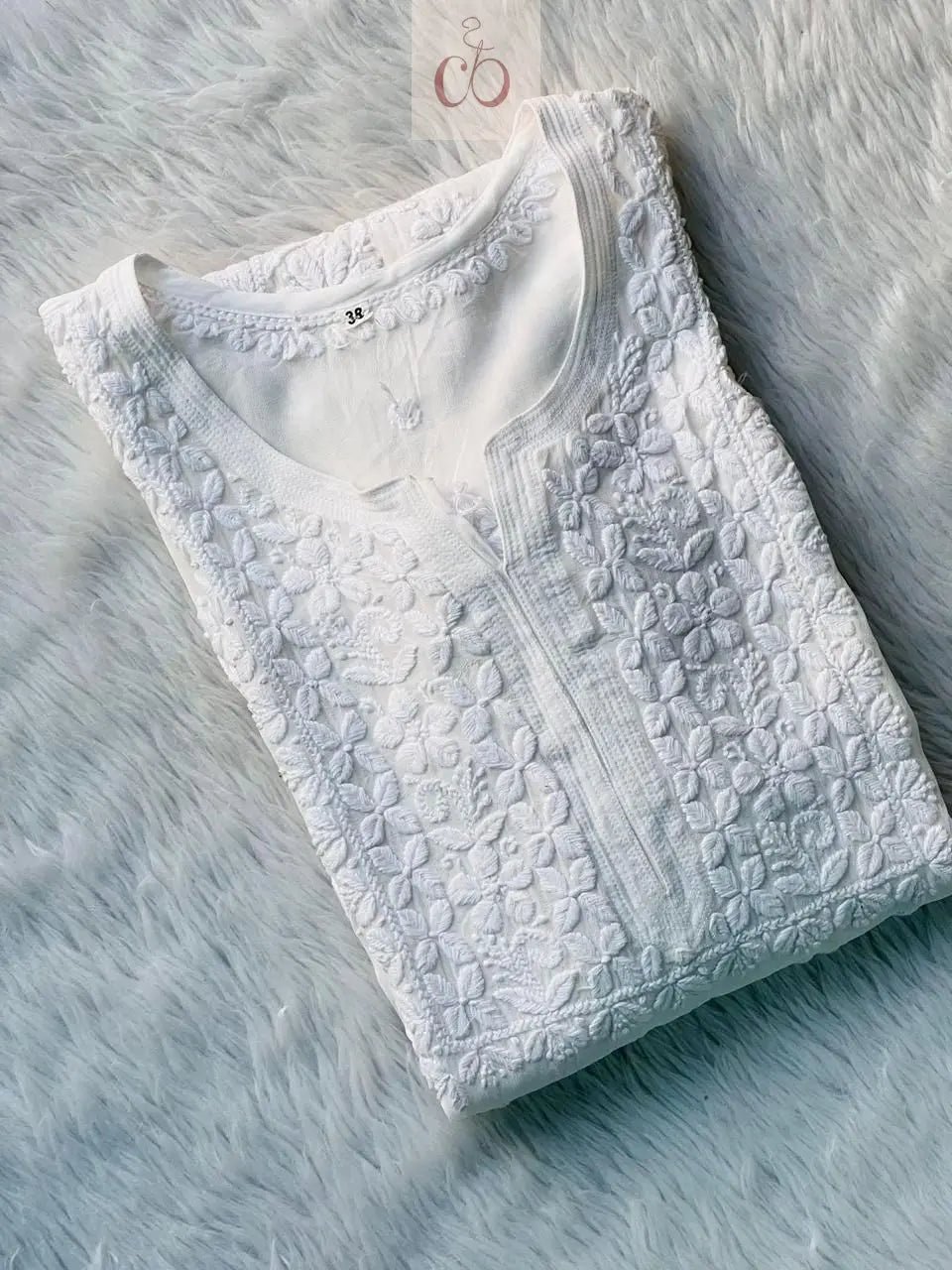 3D Luxe Viscose Kurta - chikankariofficial