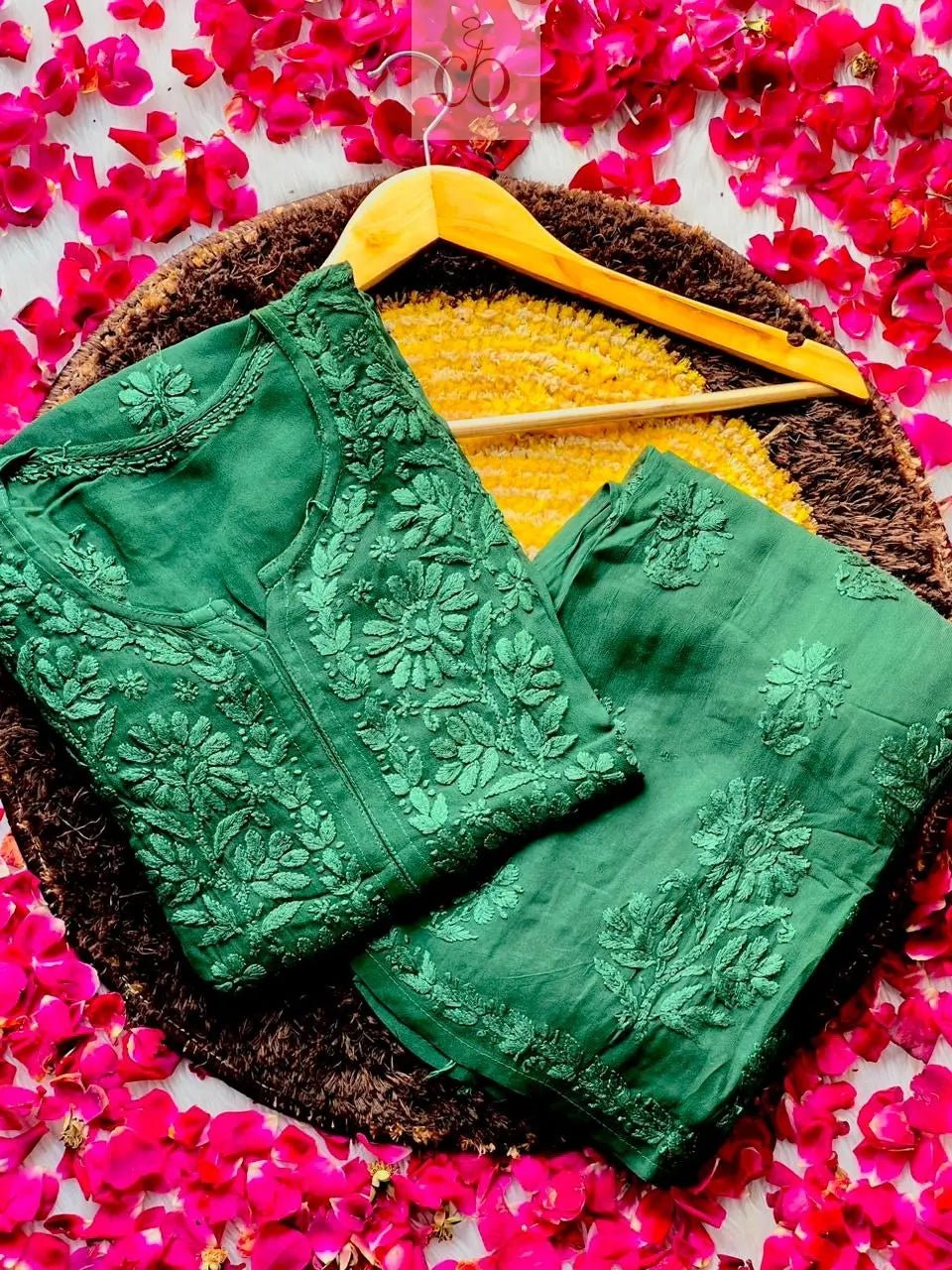 3D Viscose Plazzo Kurti combo - chikankariofficial