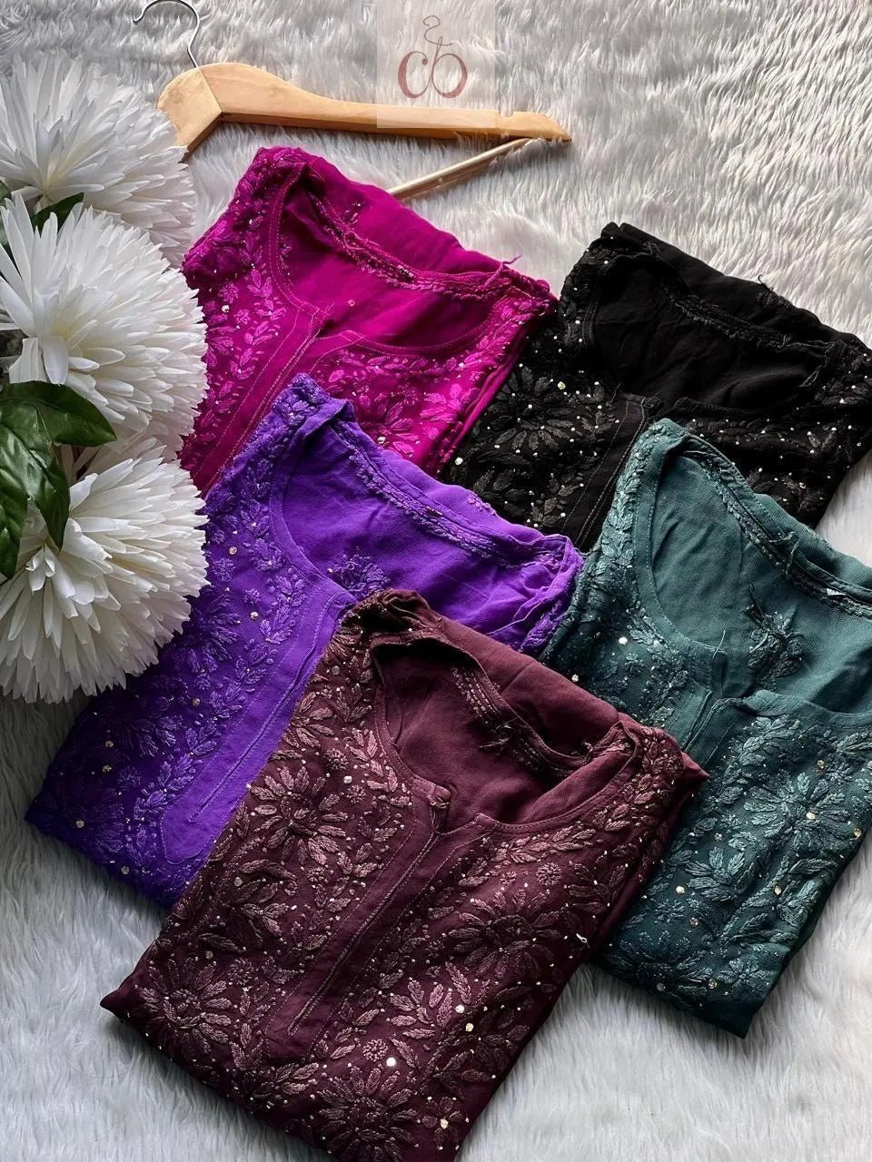 3D Viscose Premium Kurti - chikankariofficial