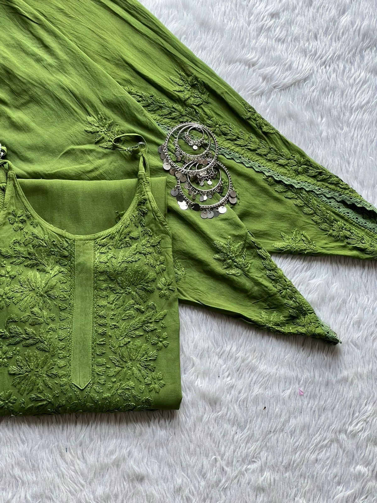 Rayon Noodle strap Dhoti set