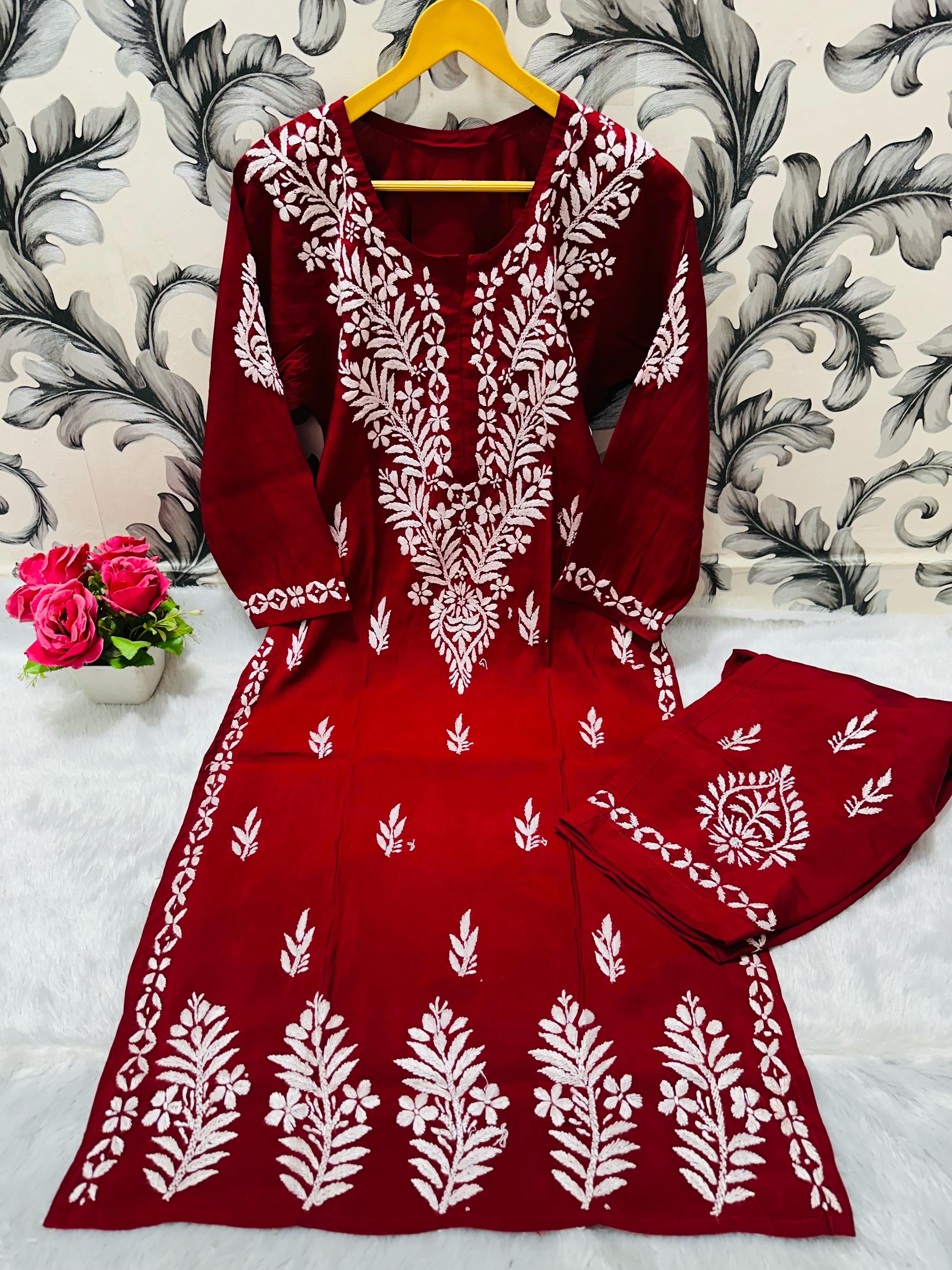 Small Sizes Modal Silk Kurta And Plazzo