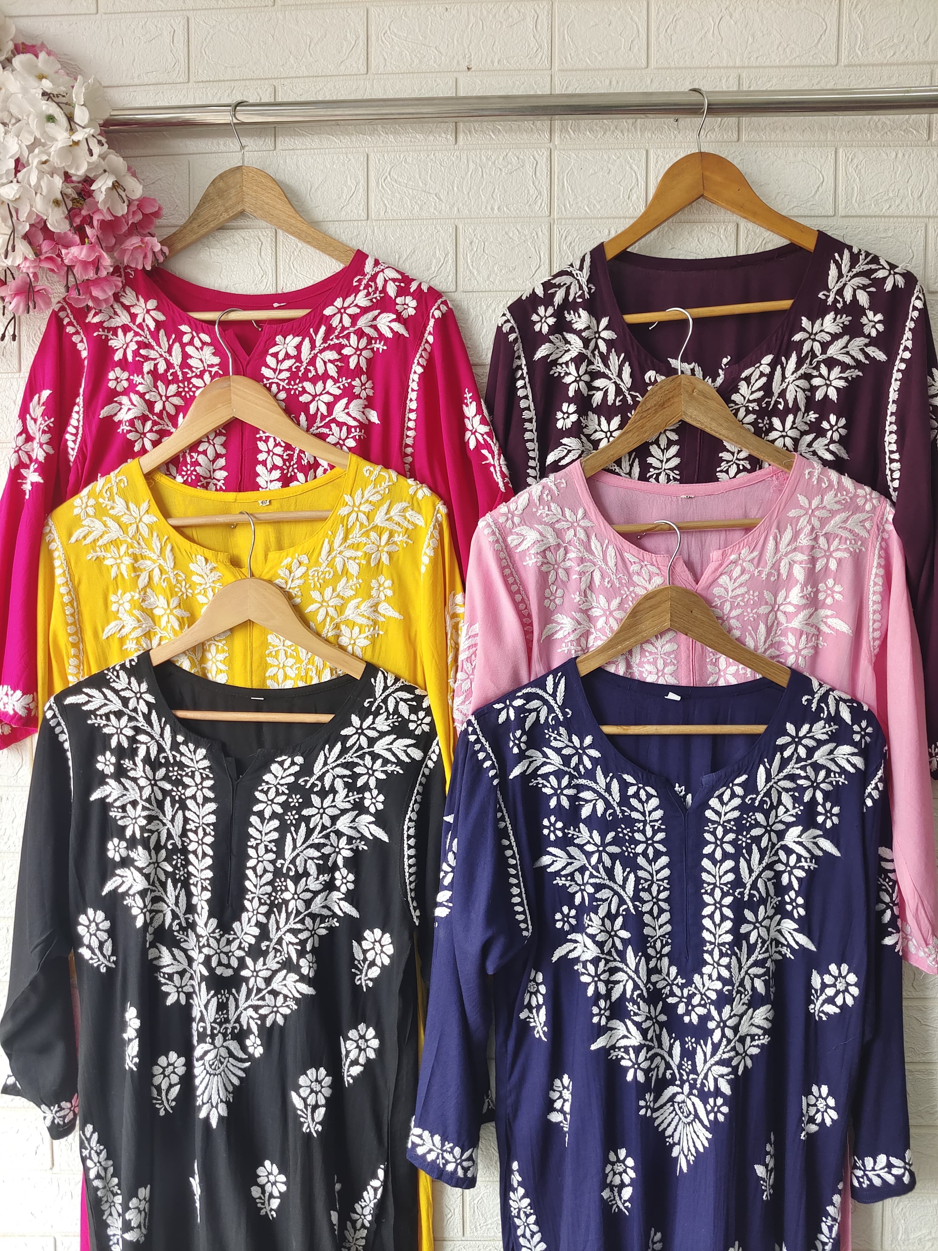 Premium fine chikankari work sets