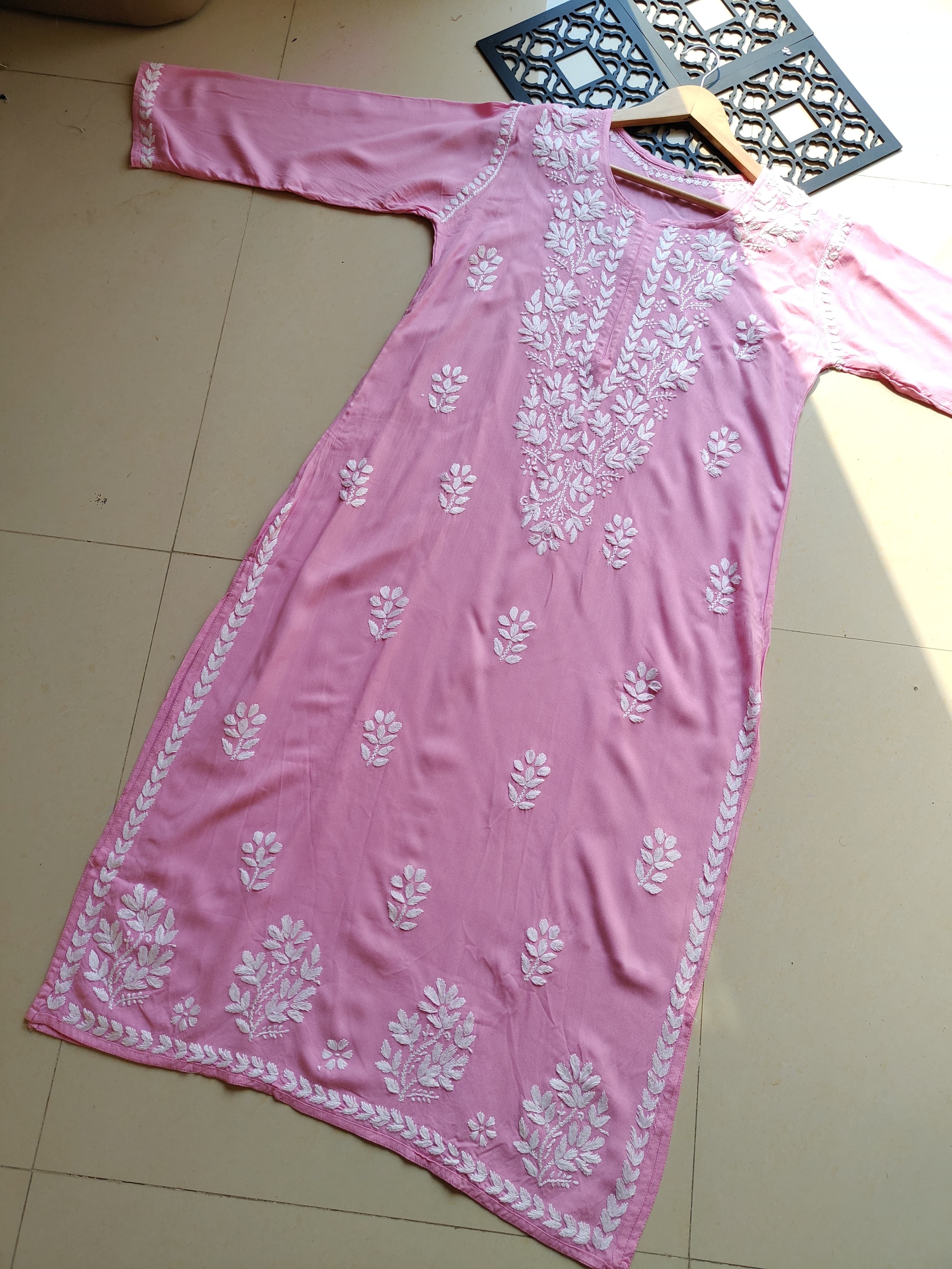 Pastel Shade Rayon Long Cool Kurtas