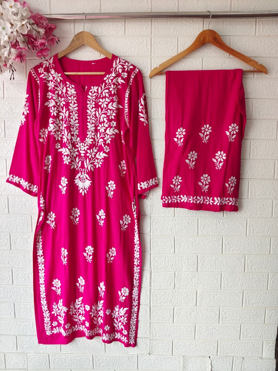 Premium fine chikankari work sets