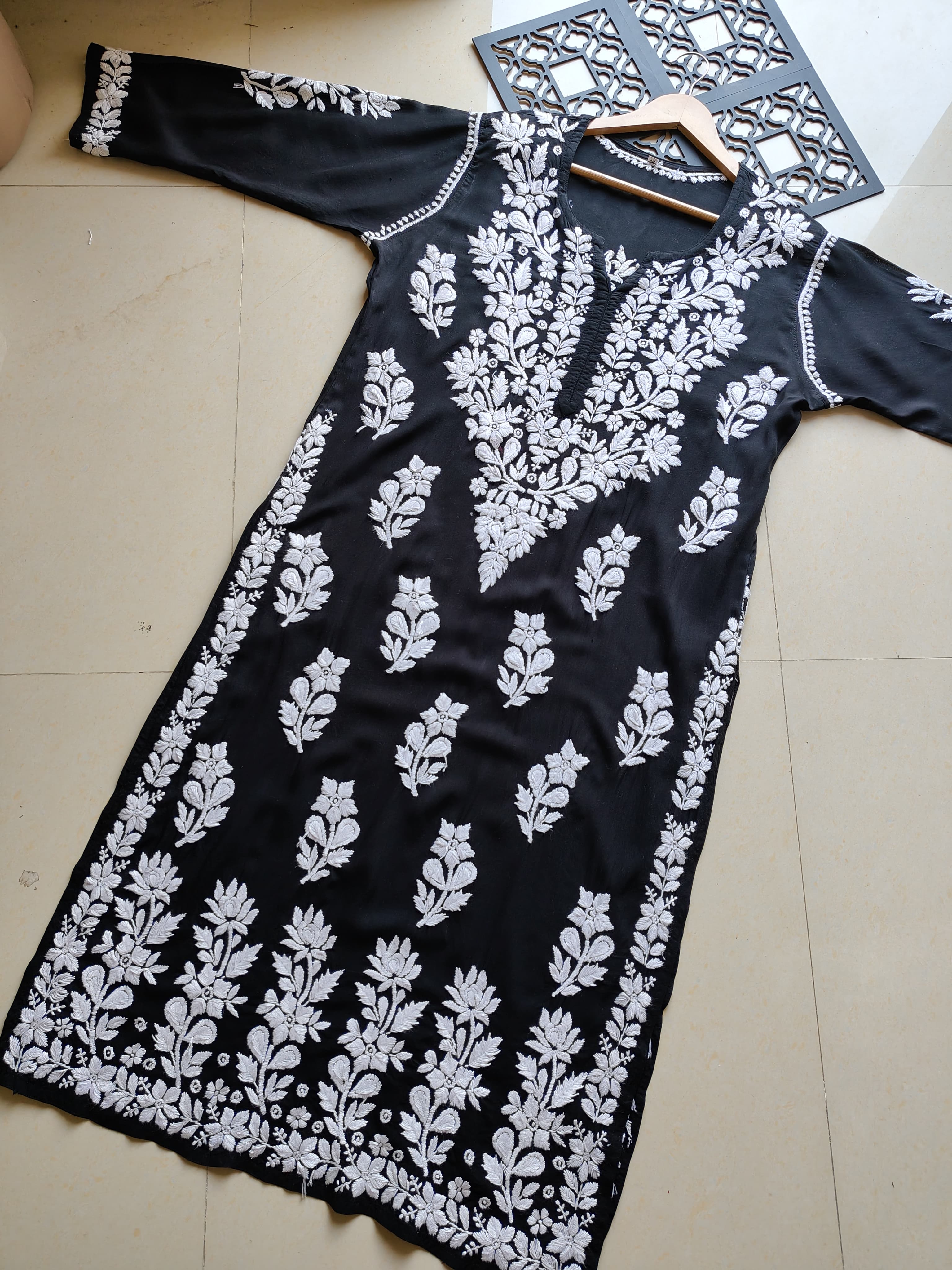 3D heavy Work Modal pure Cotton kurta