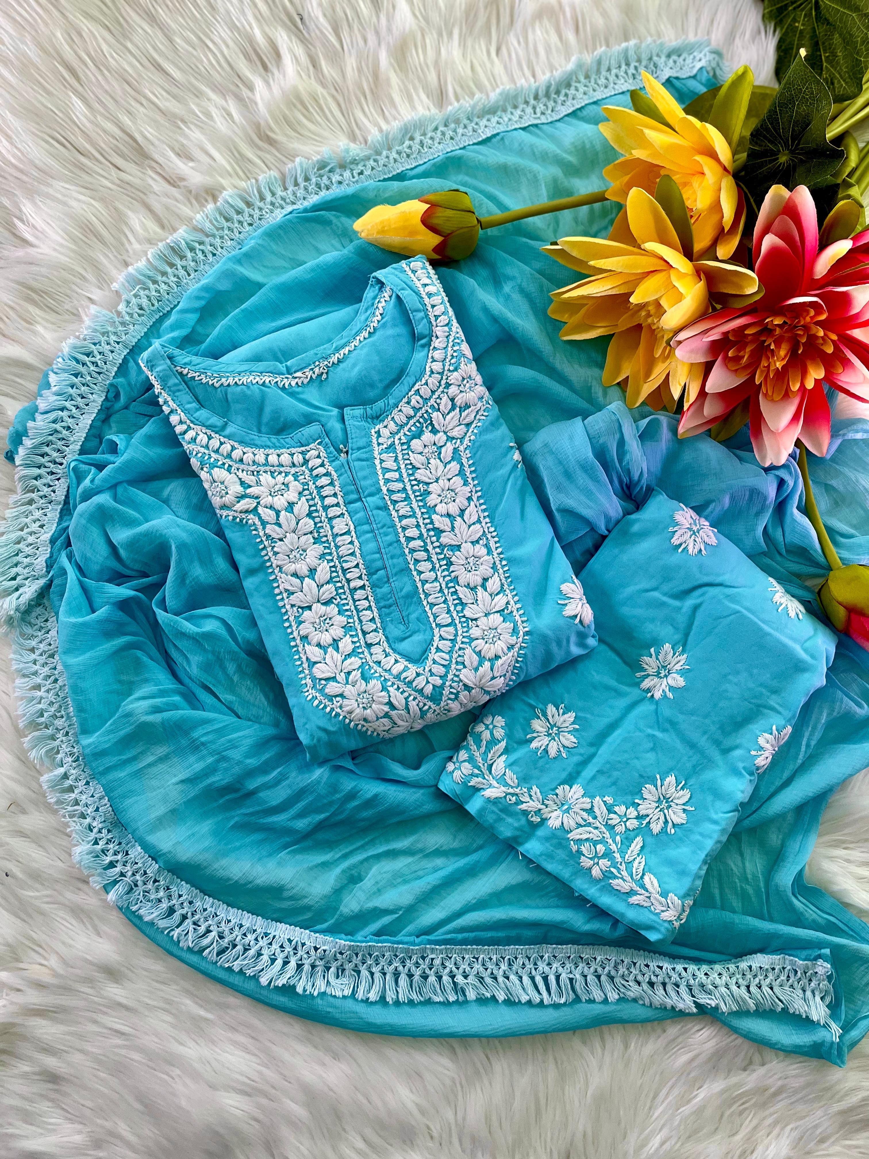 Anaya Rayon 3pc Embroidery Set