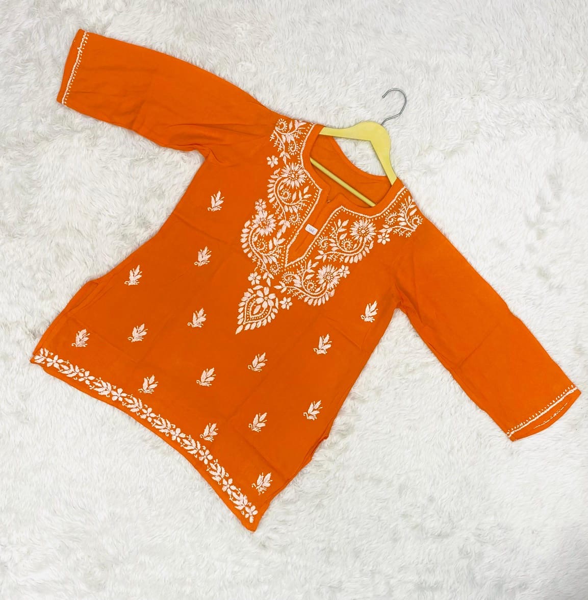 Rayon Short Top fine embroidered