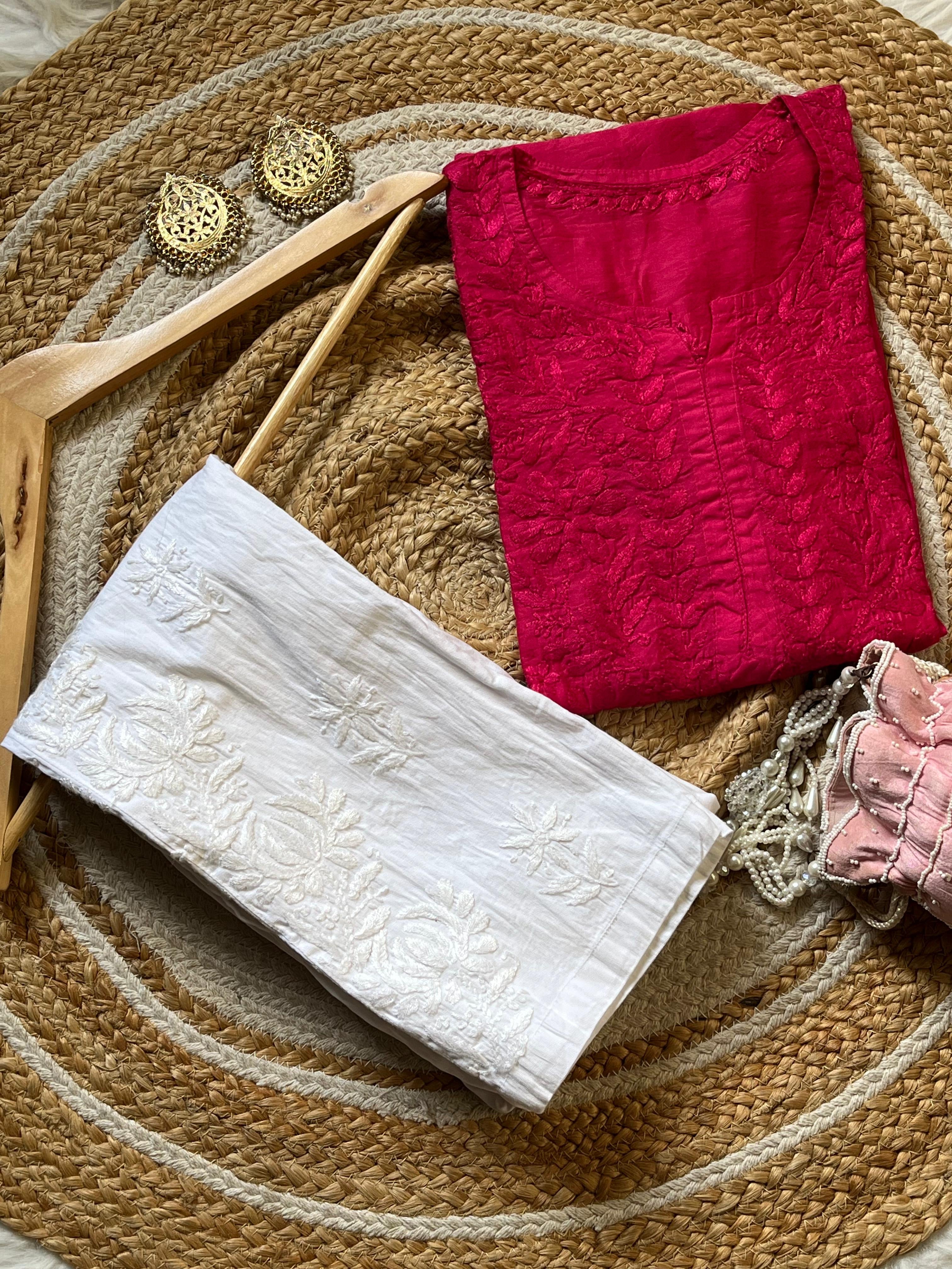 Lightweight Butter soft Chanderi silk Dyed Kurtis