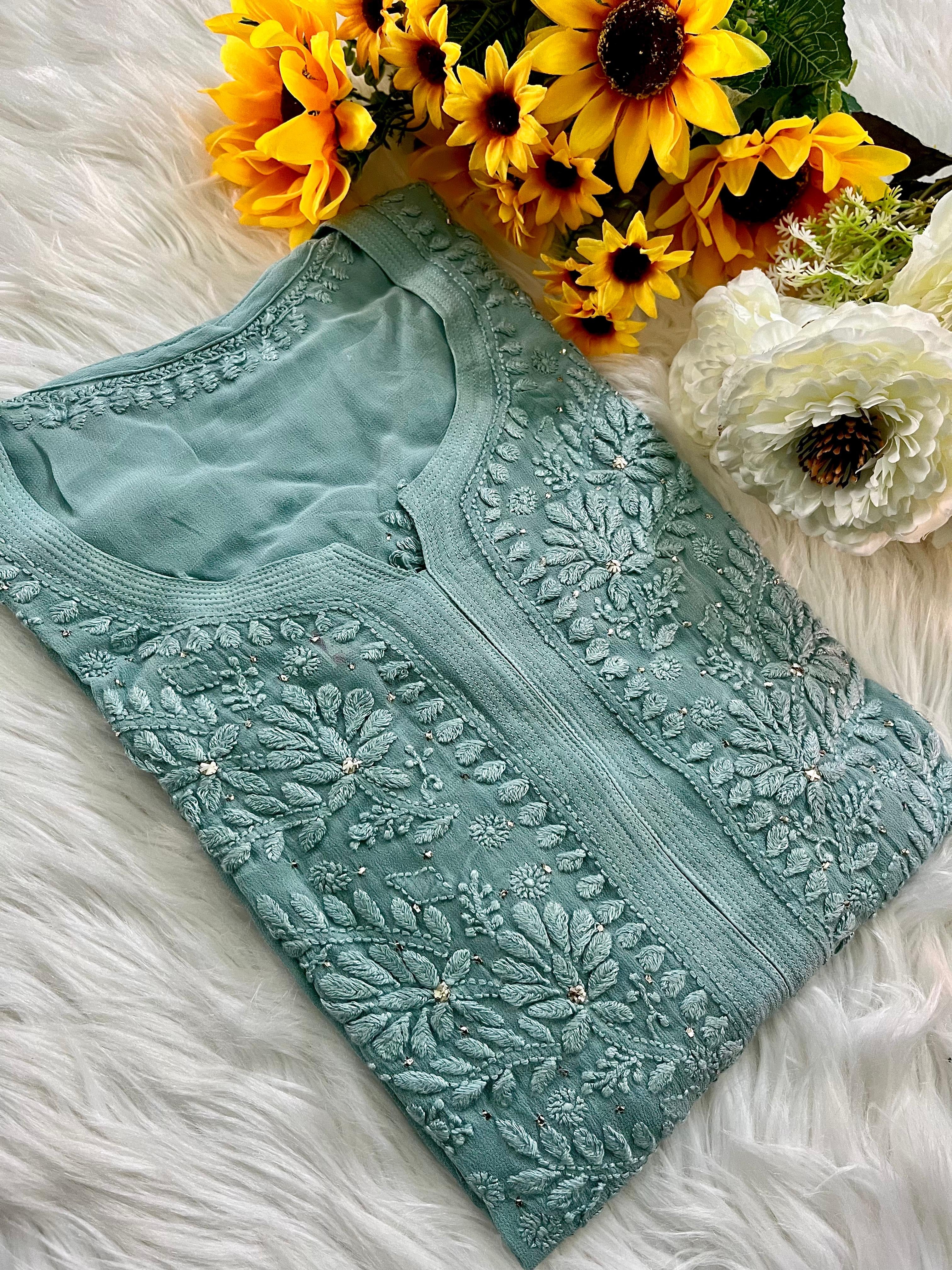 Modern Silhouettes Viscose 3d Muqaish