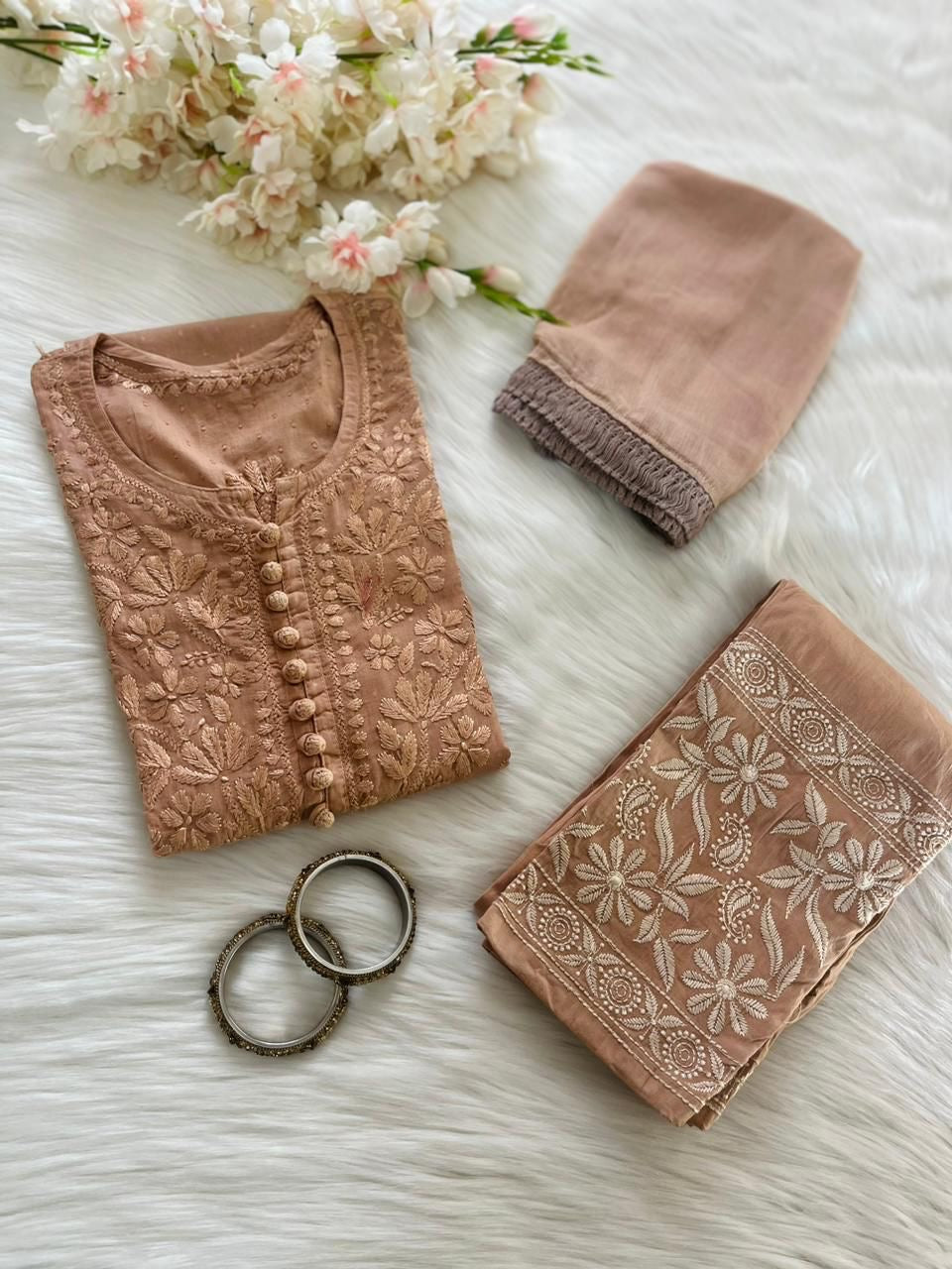 Noor Trendy Dobby Cotton 3pc Set