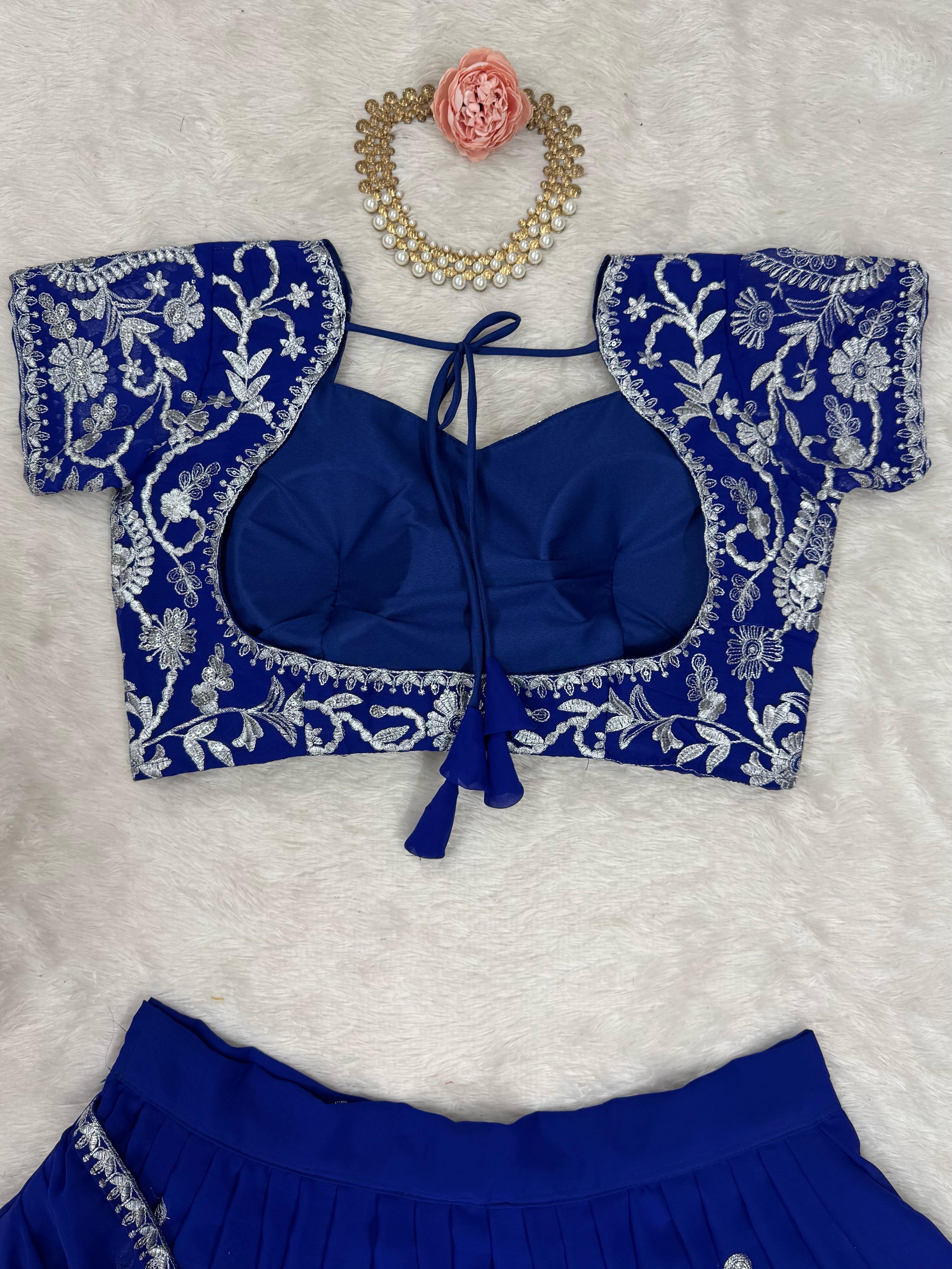 Saree Lahenga Thread and sequence work