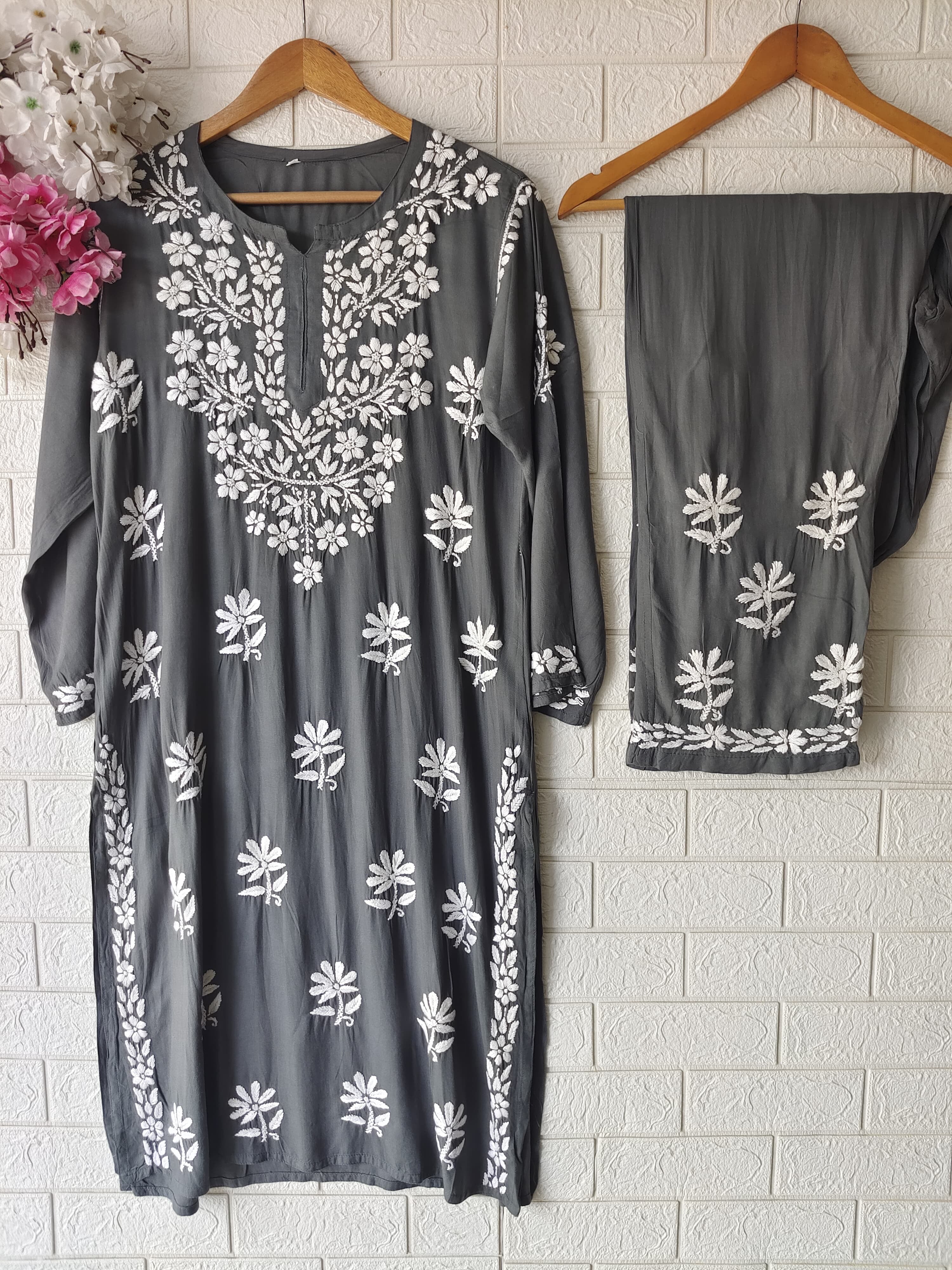 Soft Rayon Flower Buta Combk