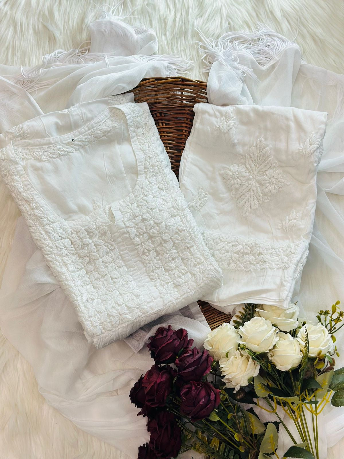 Stunning Premium 3pc White Designer Set