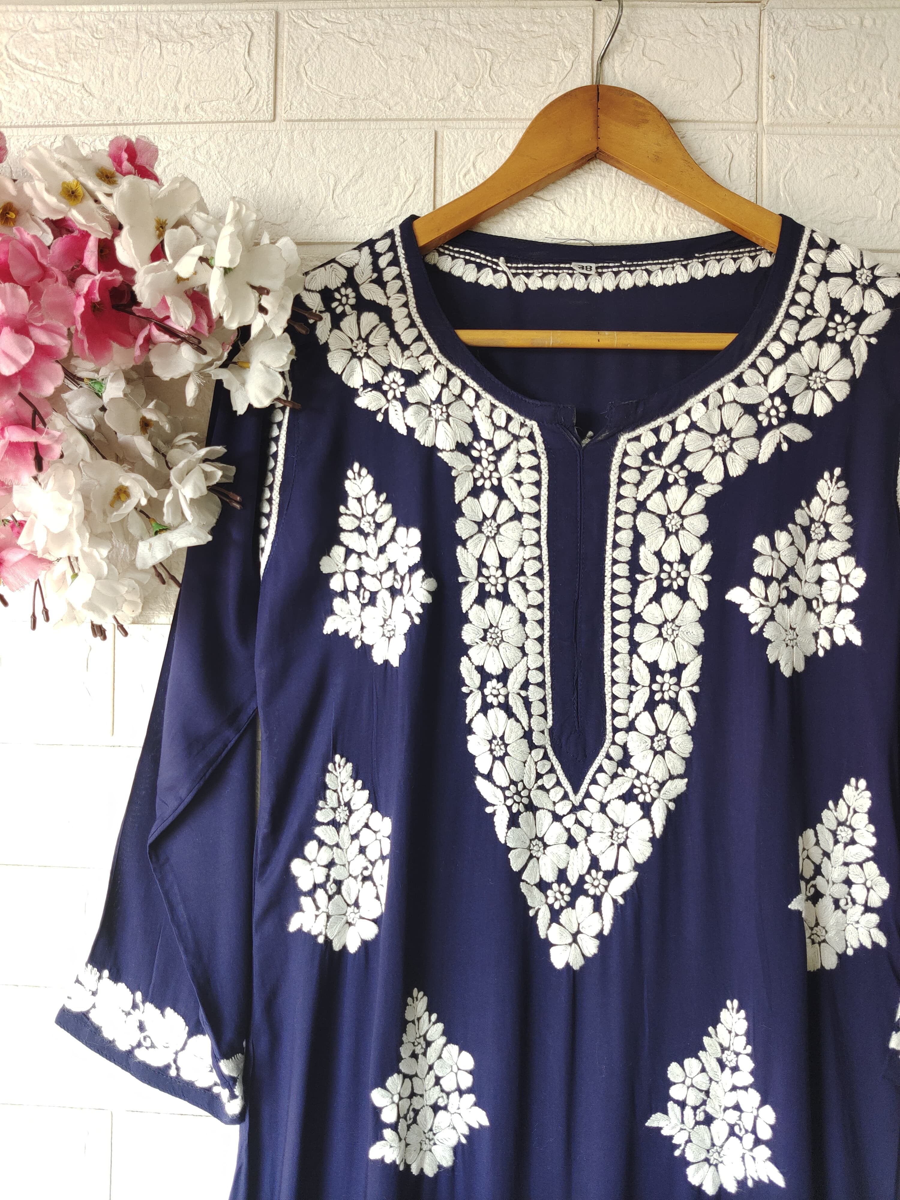 Soft Modal Cotton Heavy Buta handworked kurta